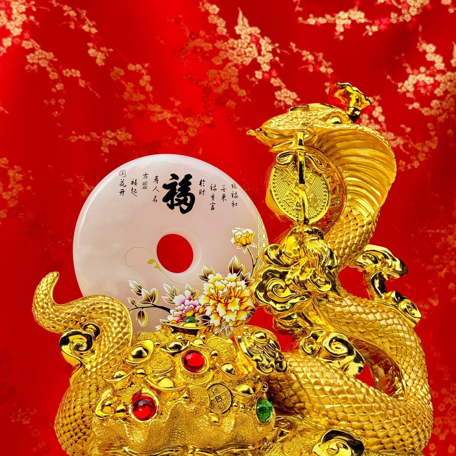2025 Grand Year of the Snake in Jewels 39cm Default Title - Feng Shui Charms - Royal Dragon Decor Philippines