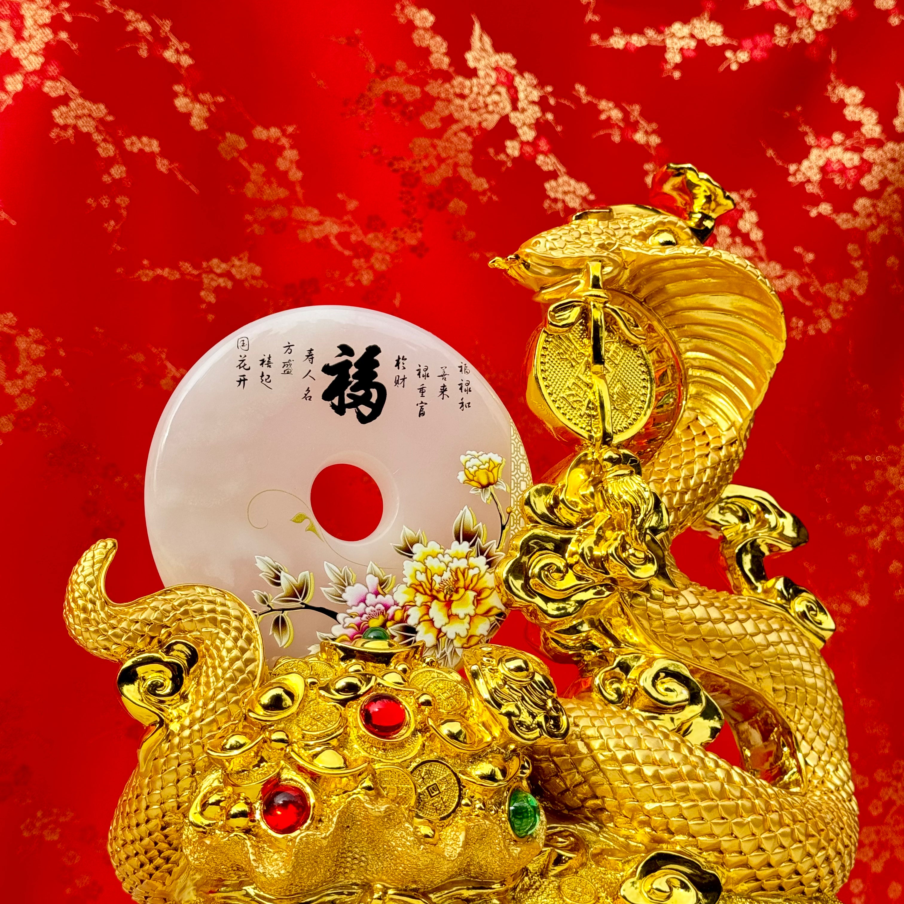 2025 Grand Year of the Snake in Jewels 39cm Default Title - Feng Shui Charms - Royal Dragon Decor Philippines