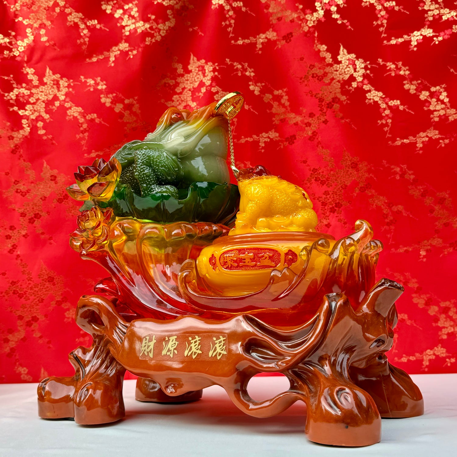 Generational Wealth Money Frog & Child 41cm Default Title - Feng Shui Charms - Royal Dragon Decor Philippines