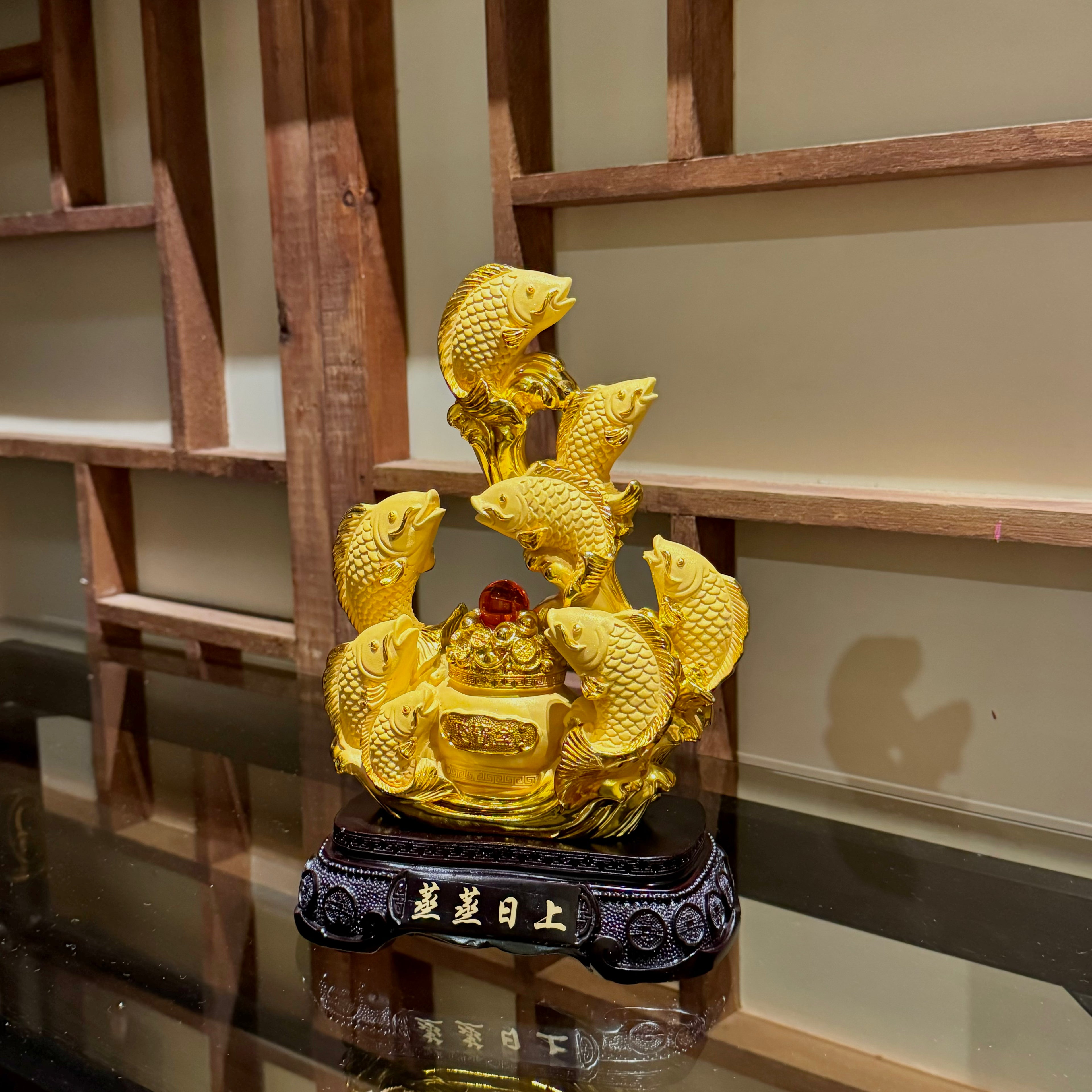 Rising Family of Arowanas for Lasting Wealth 24cm Default Title - Feng Shui Charms - Royal Dragon Decor Philippines