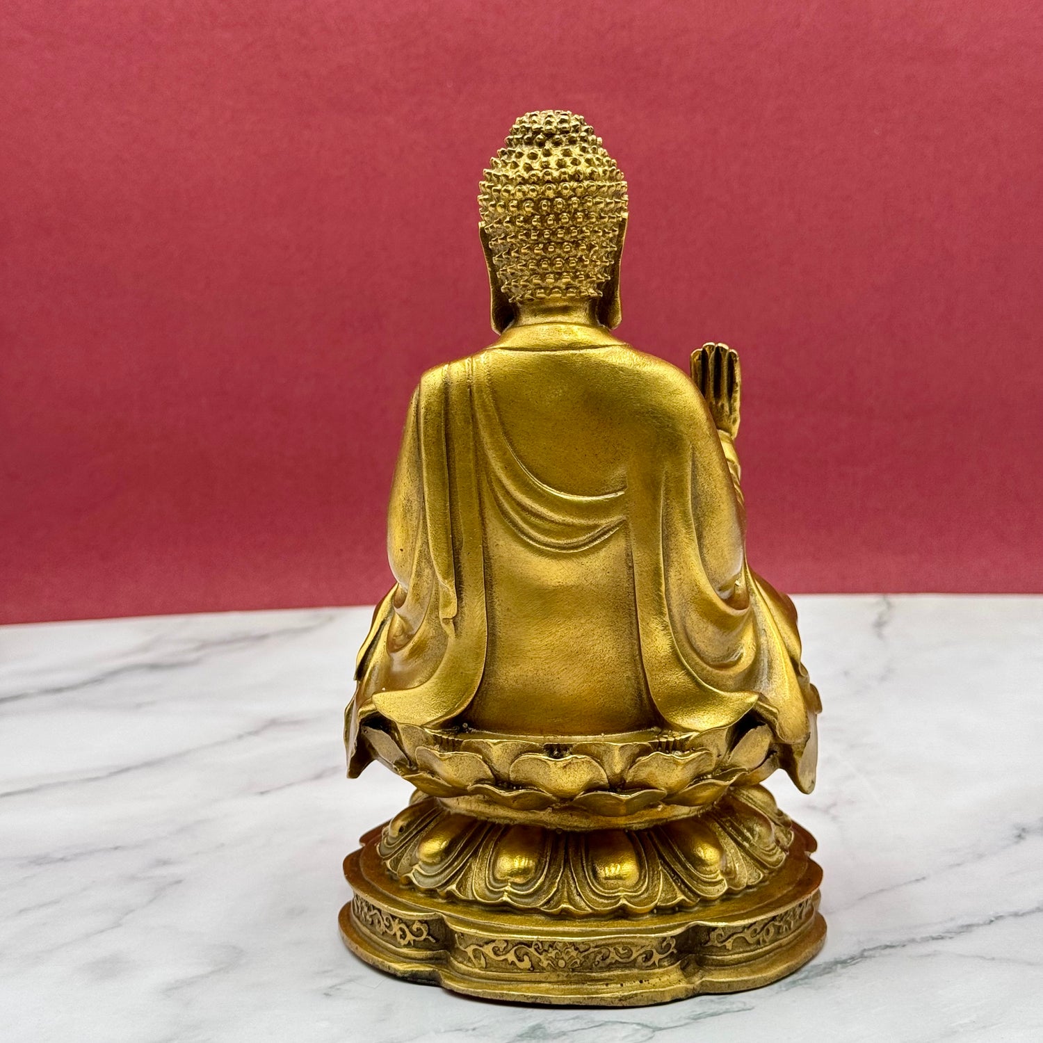 Peace to Your Home Brass Buddha 20cm Default Title - Feng Shui Charms - Royal Dragon Decor Philippines