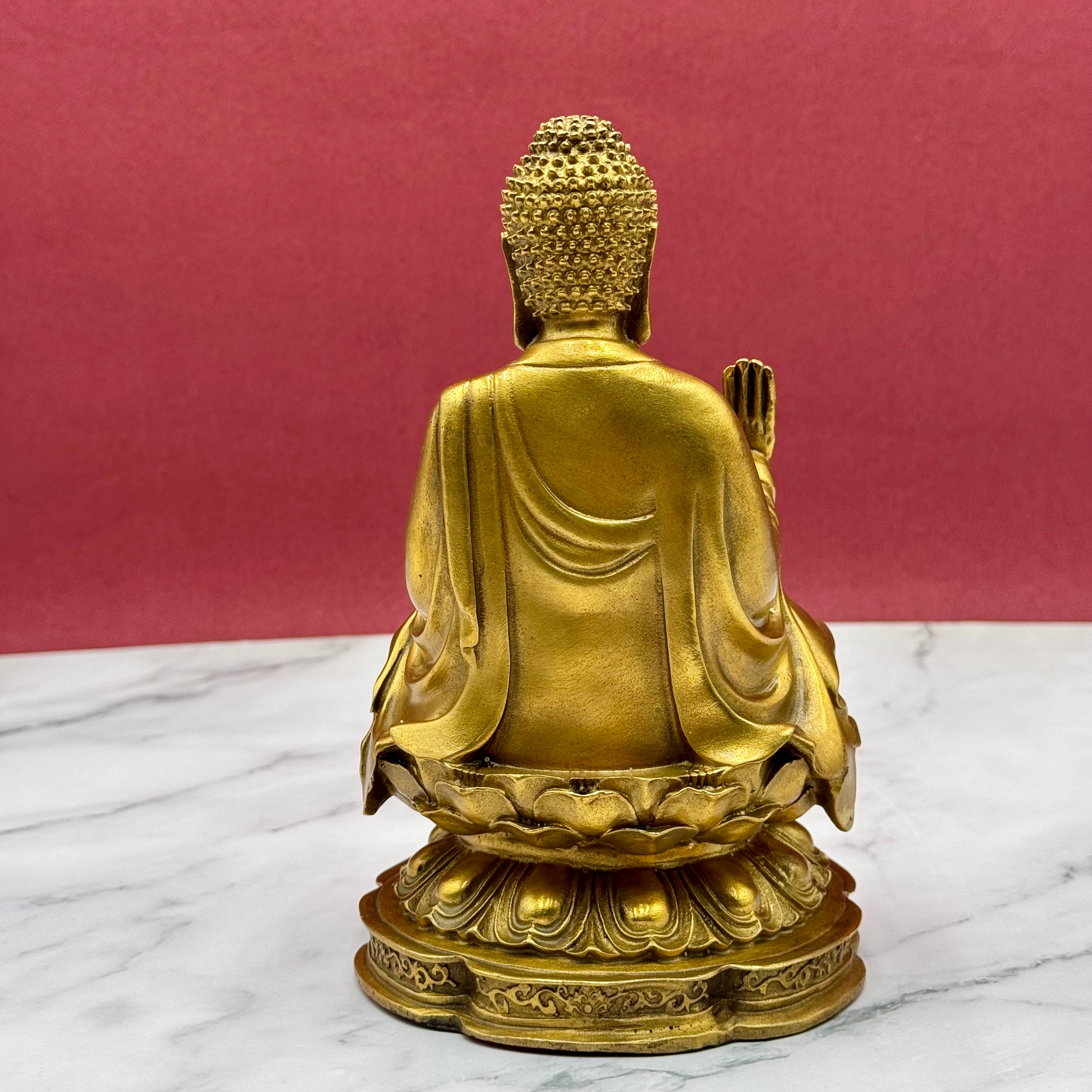 Peace to Your Home Brass Buddha 20cm Default Title - Feng Shui Charms - Royal Dragon Decor Philippines