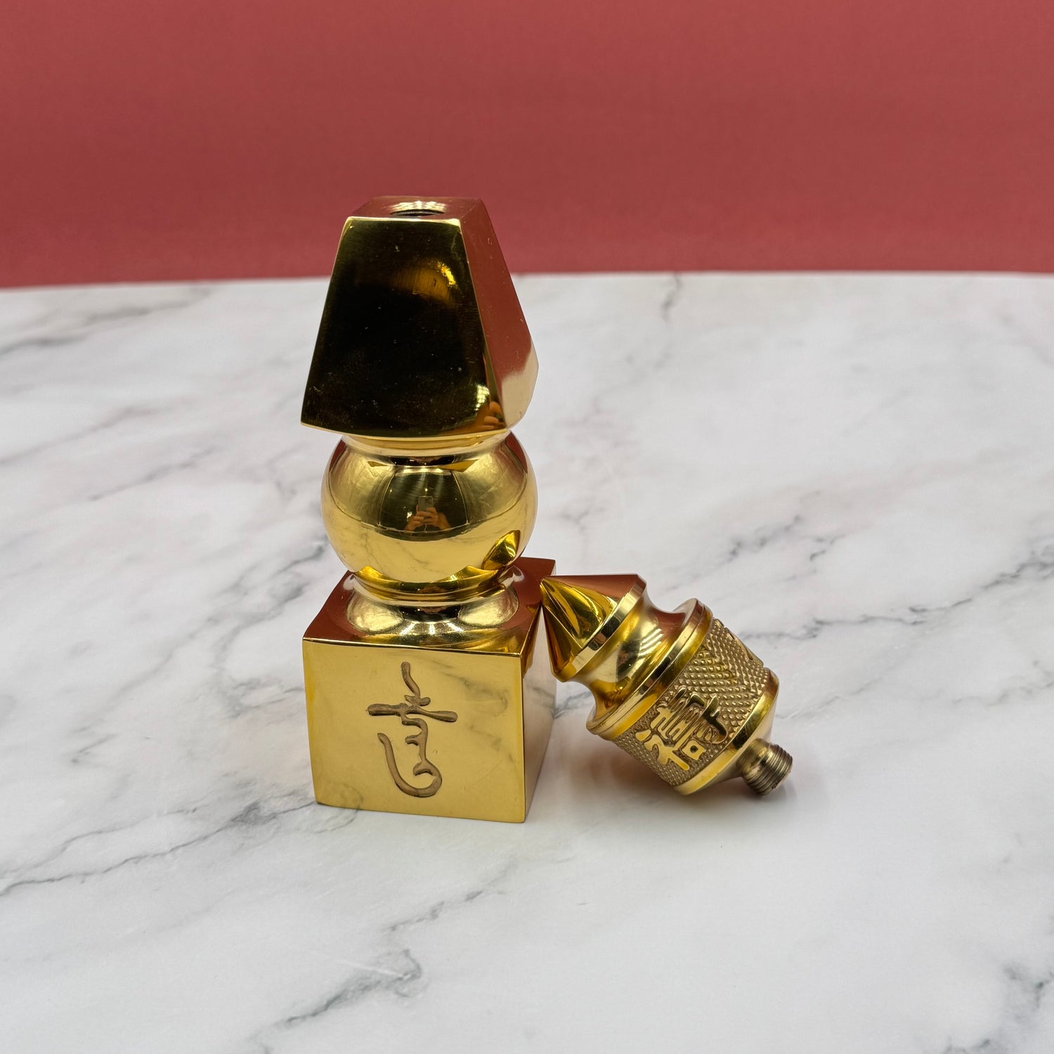 Brass 5 Element Pagoda Flying Star Cure 15cm Default Title - Feng Shui Charms - Royal Dragon Decor Philippines