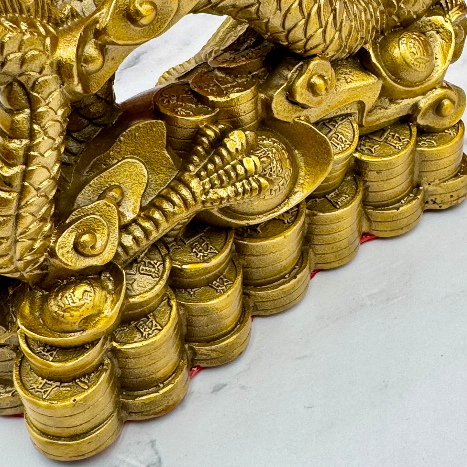 Unshakable Power Brass Dragon 21cm Default Title - Feng Shui Charms - Royal Dragon Decor Philippines