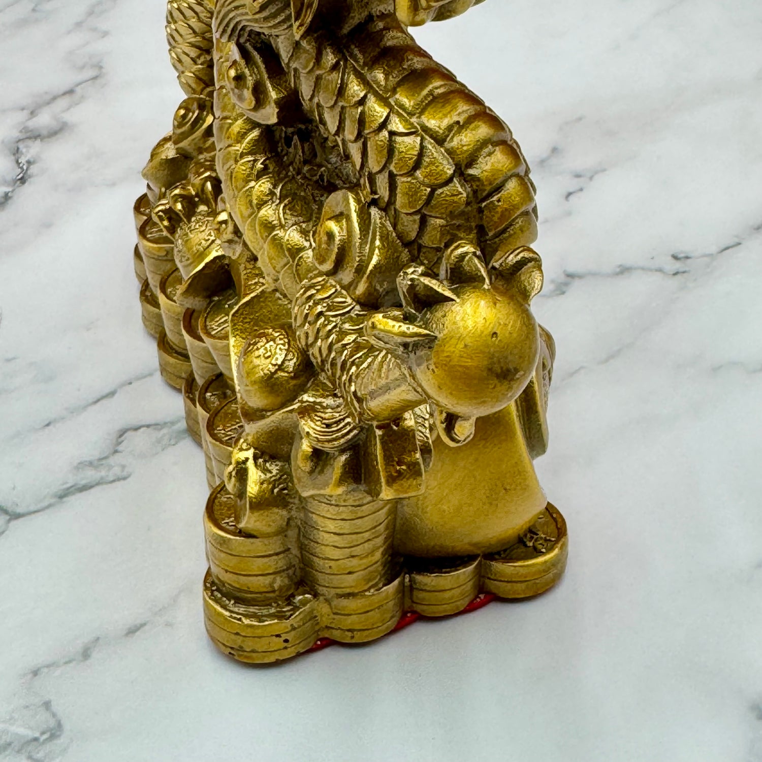 Unshakable Power Brass Dragon 21cm Default Title - Feng Shui Charms - Royal Dragon Decor Philippines