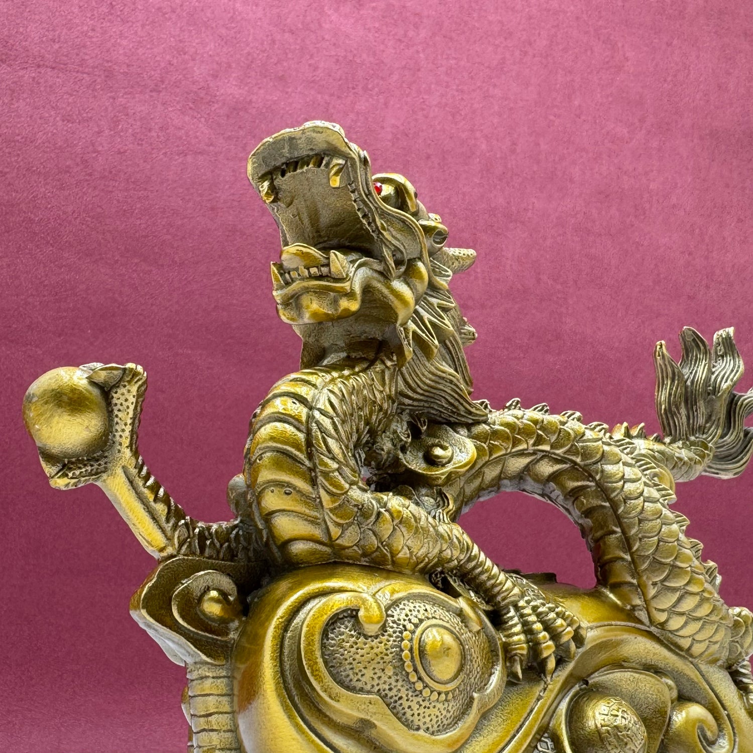 Unshakable Power Brass Dragon 21cm Default Title - Feng Shui Charms - Royal Dragon Decor Philippines