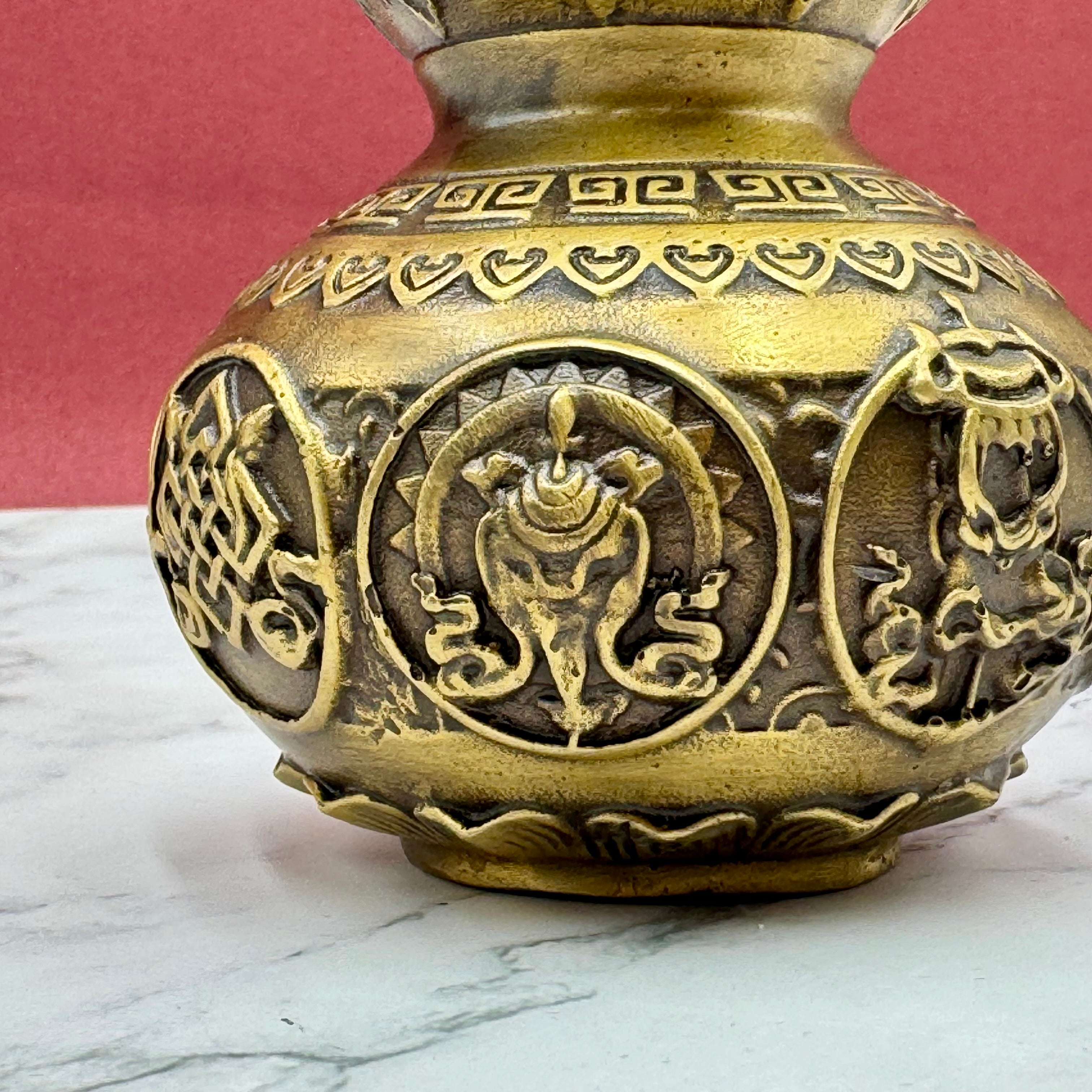 Brass Wu Lou for Strong Health Protection 21cm Default Title - Feng Shui Charms - Royal Dragon Decor Philippines