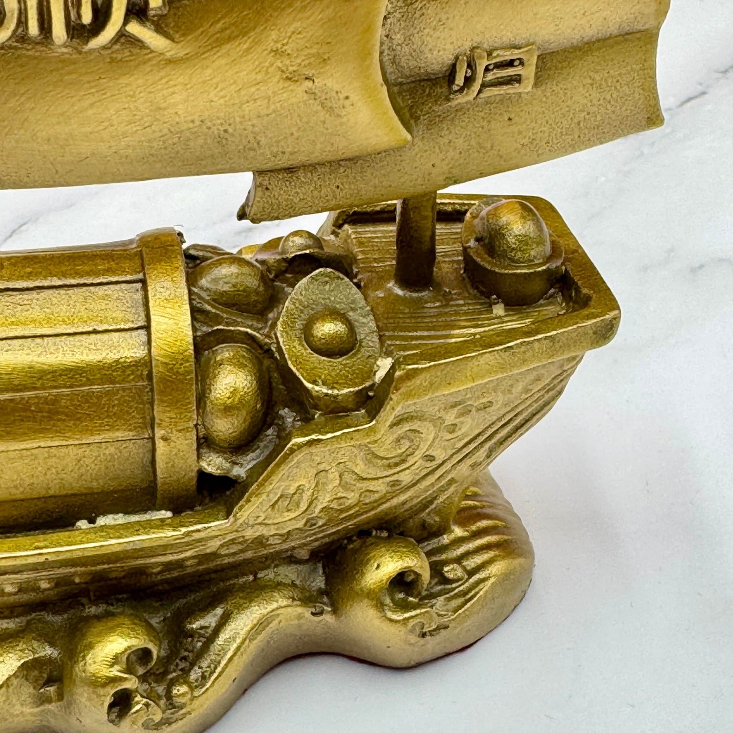 Daily Windfalls Brass Wealth Ship 17cm Default Title - Feng Shui Charms - Royal Dragon Decor Philippines