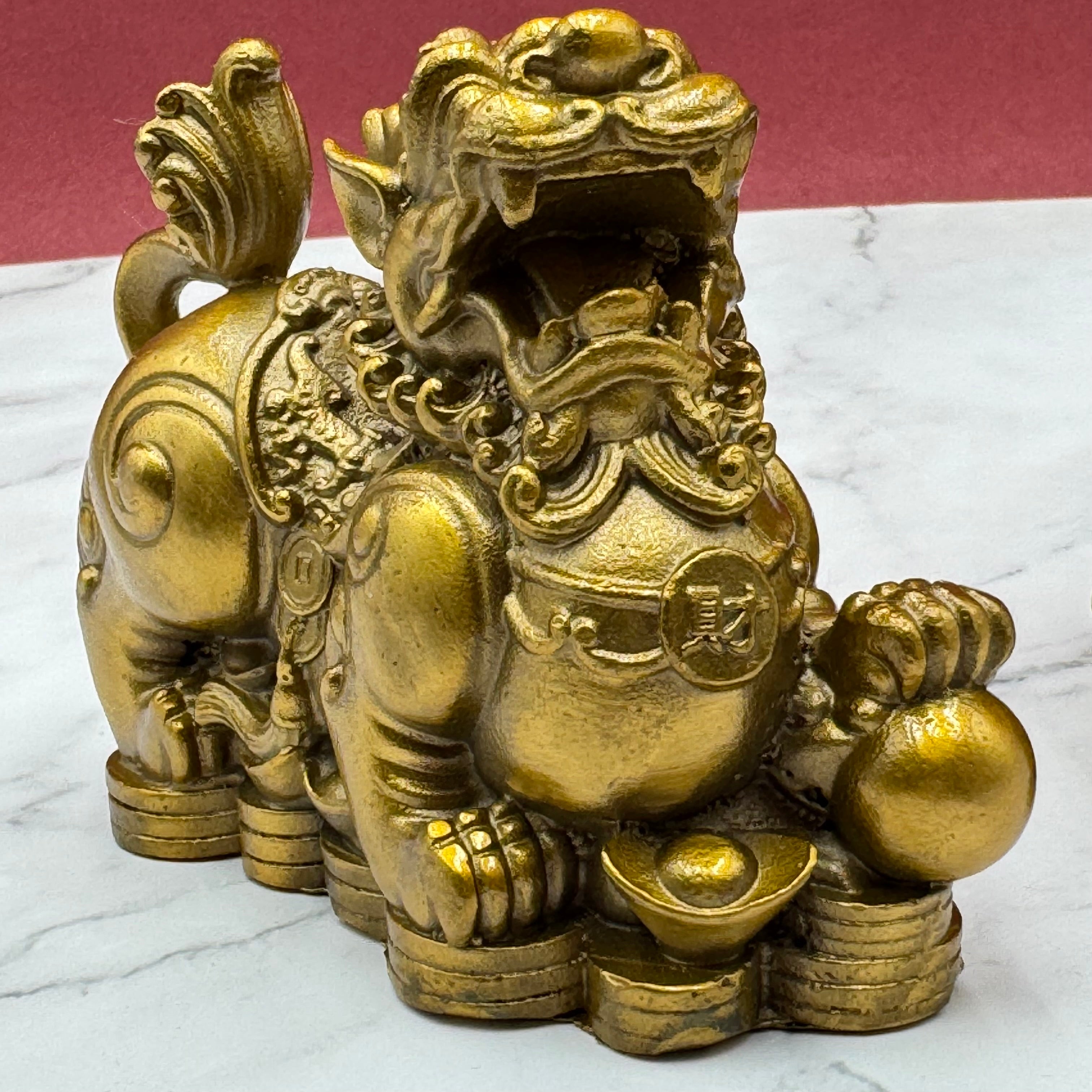 Brass Metal Protectors Pi Yao Pair 11cm Default Title - Feng Shui Charms - Royal Dragon Decor Philippines
