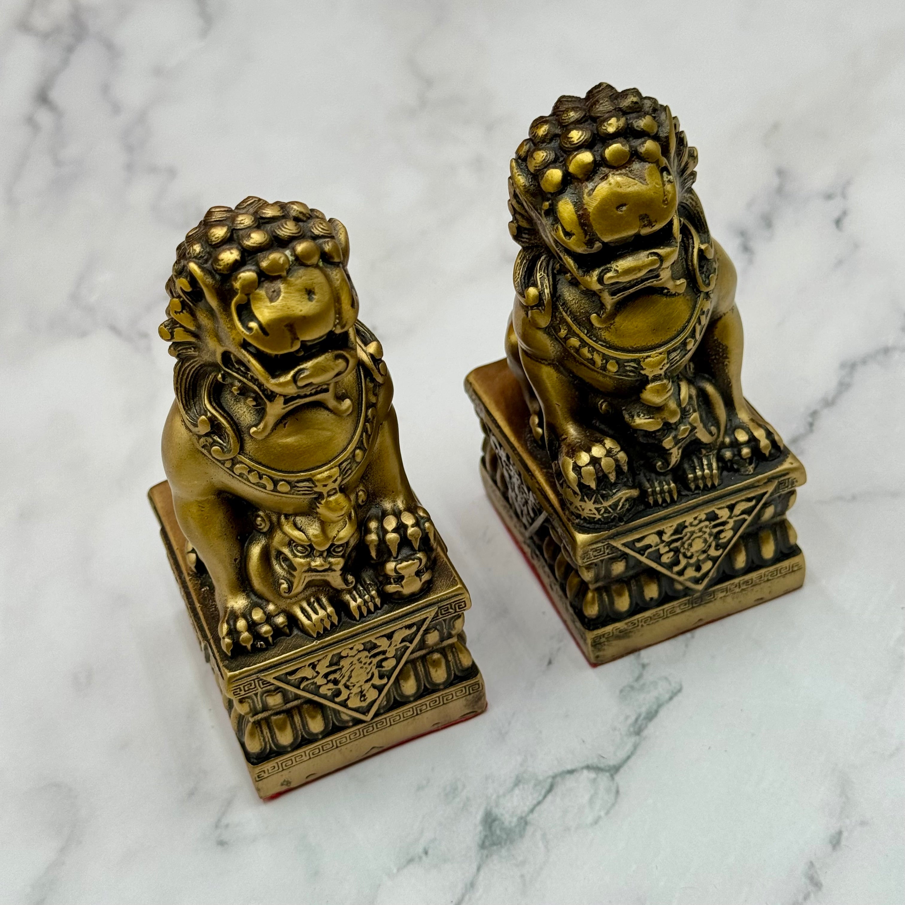Small But Fierce Foo Dogs for Defense 9cm Default Title - Feng Shui Charms - Royal Dragon Decor Philippines