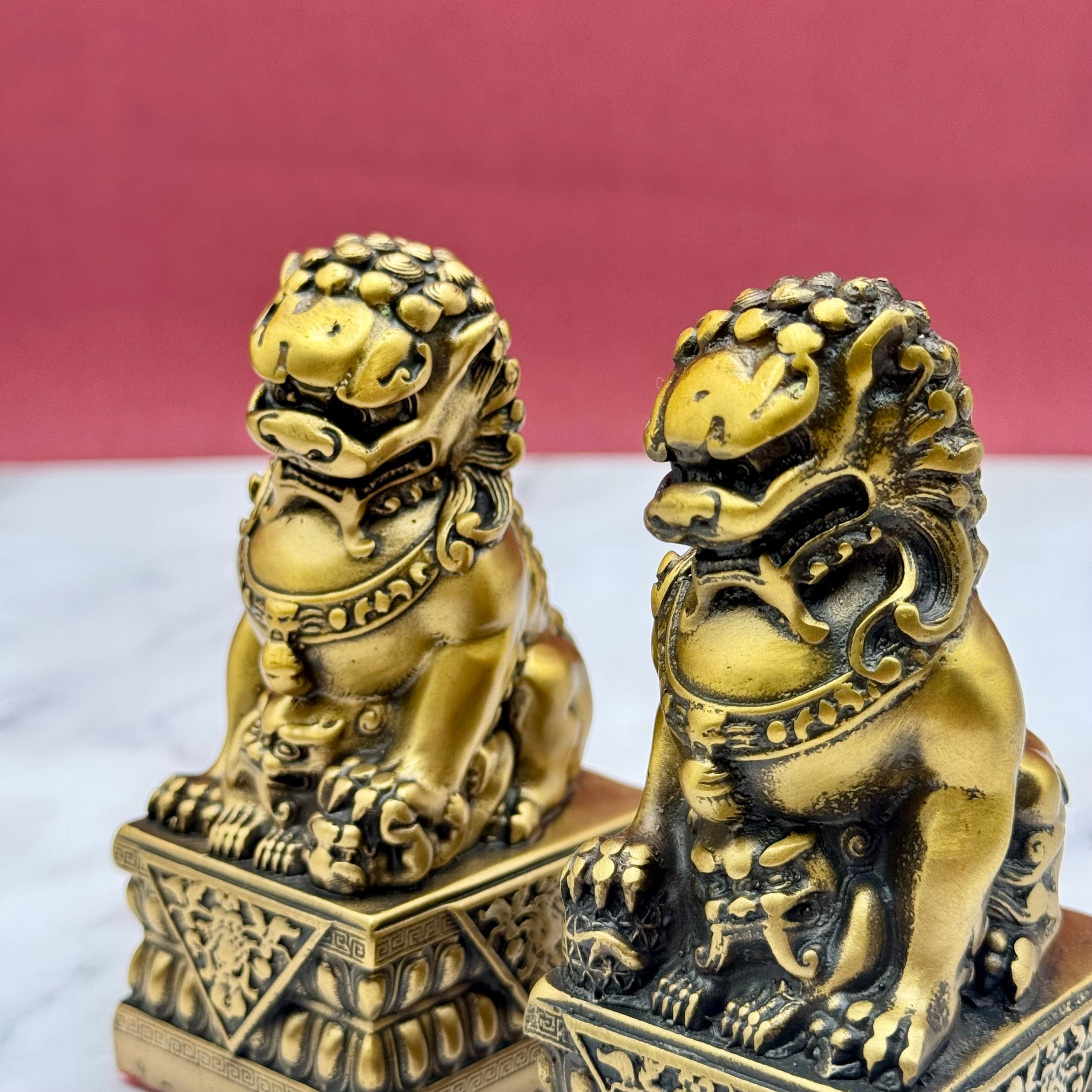 Small But Fierce Foo Dogs for Defense 9cm Default Title - Feng Shui Charms - Royal Dragon Decor Philippines