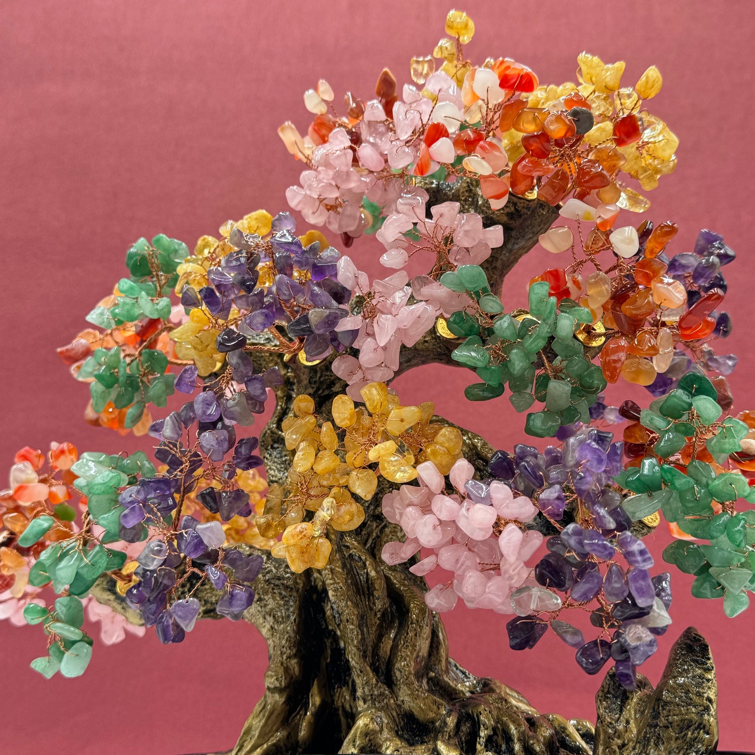 Garden of Treasures 5 Crystal Money Tree 38cm Default Title - Feng Shui Charms - Royal Dragon Decor Philippines