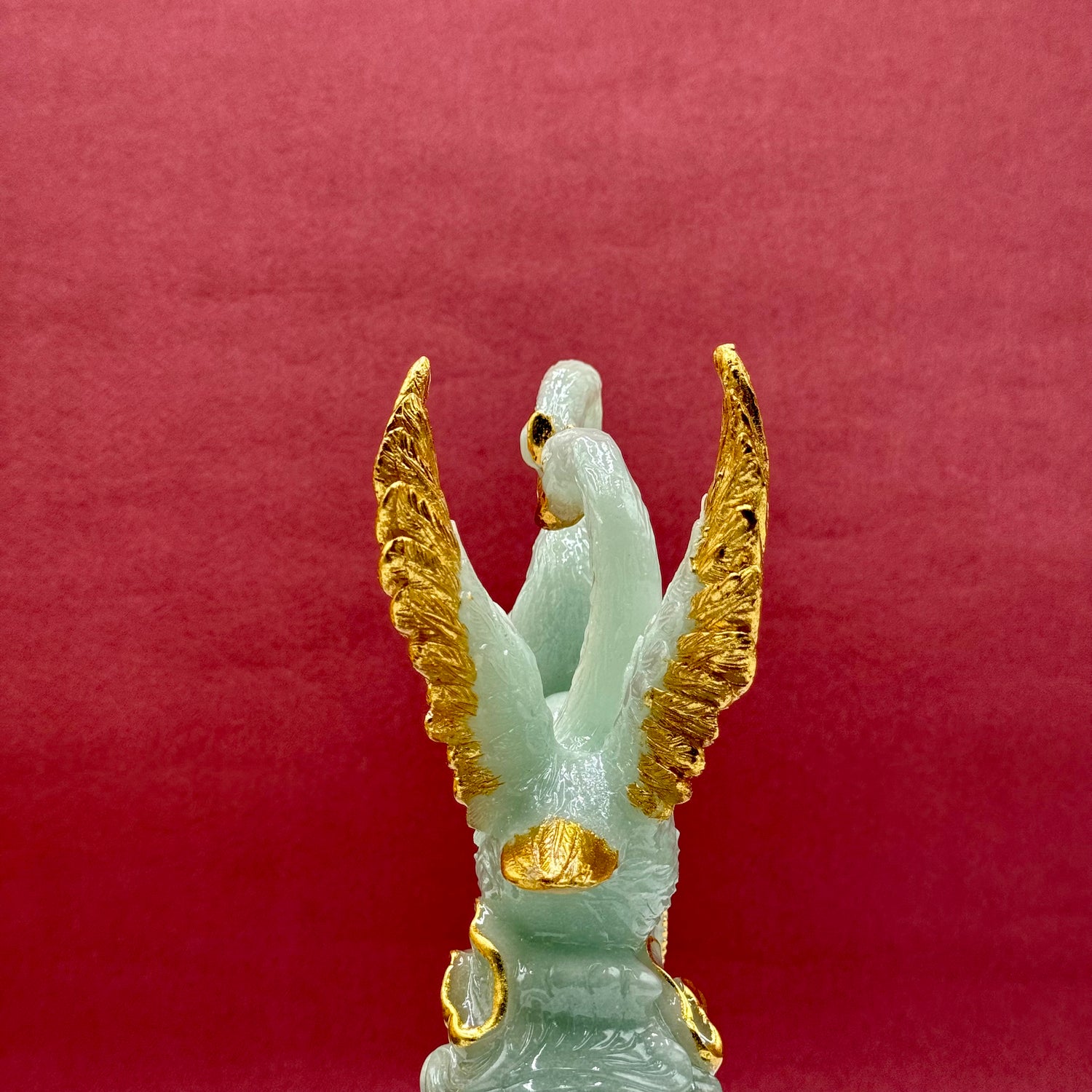 Jade Swans of Pure Love 25cm Default Title - Feng Shui Charms - Royal Dragon Decor Philippines