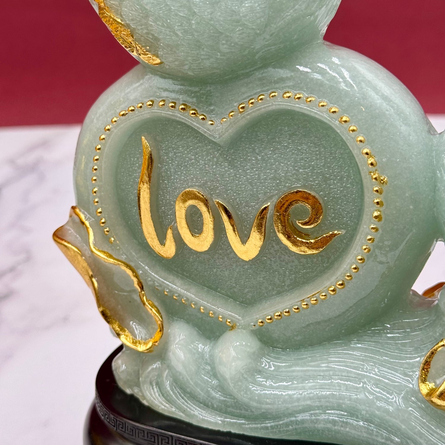 Jade Swans of Pure Love 25cm Default Title - Feng Shui Charms - Royal Dragon Decor Philippines