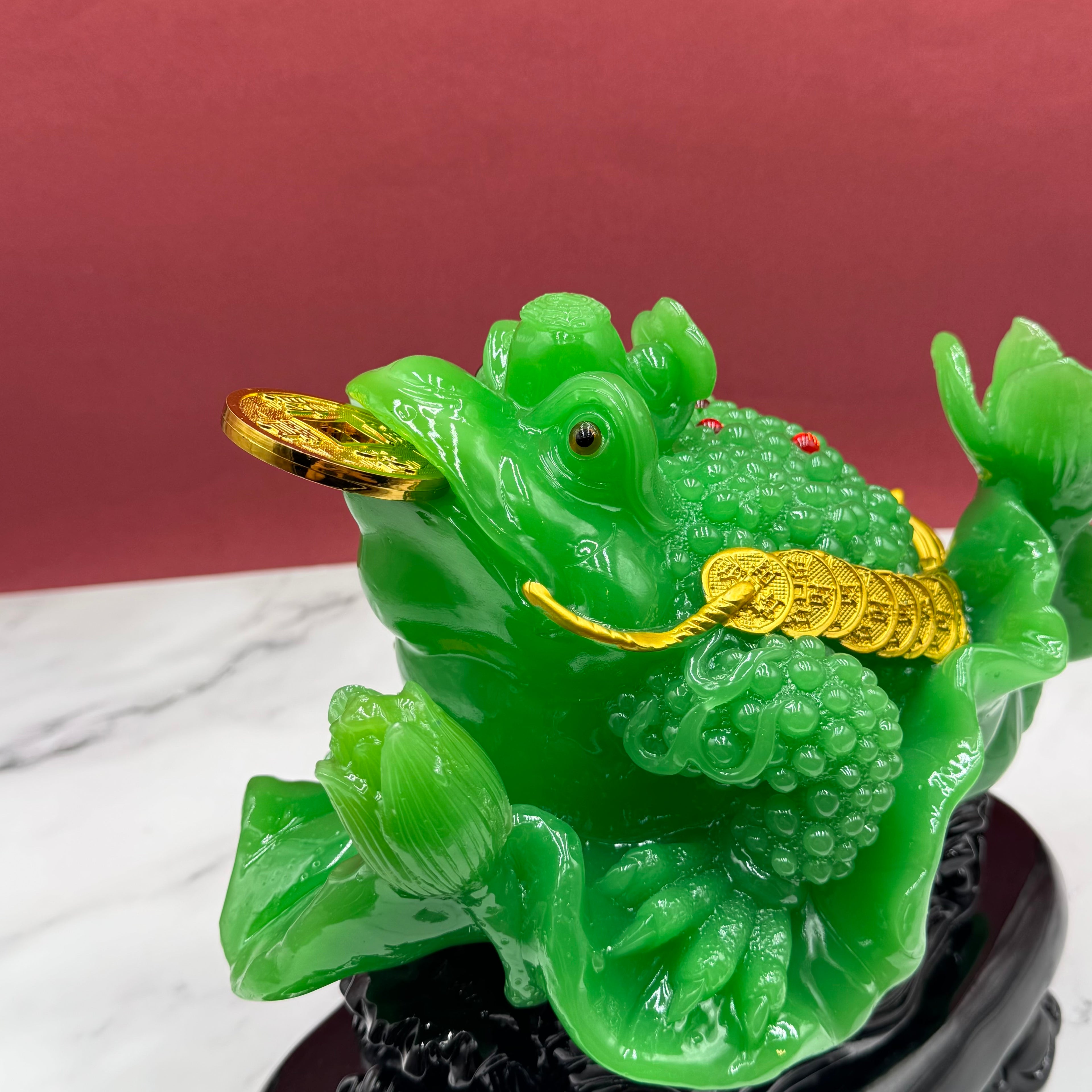 All Finances Turn Green Money Frog 31cm Default Title - Feng Shui Charms - Royal Dragon Decor Philippines