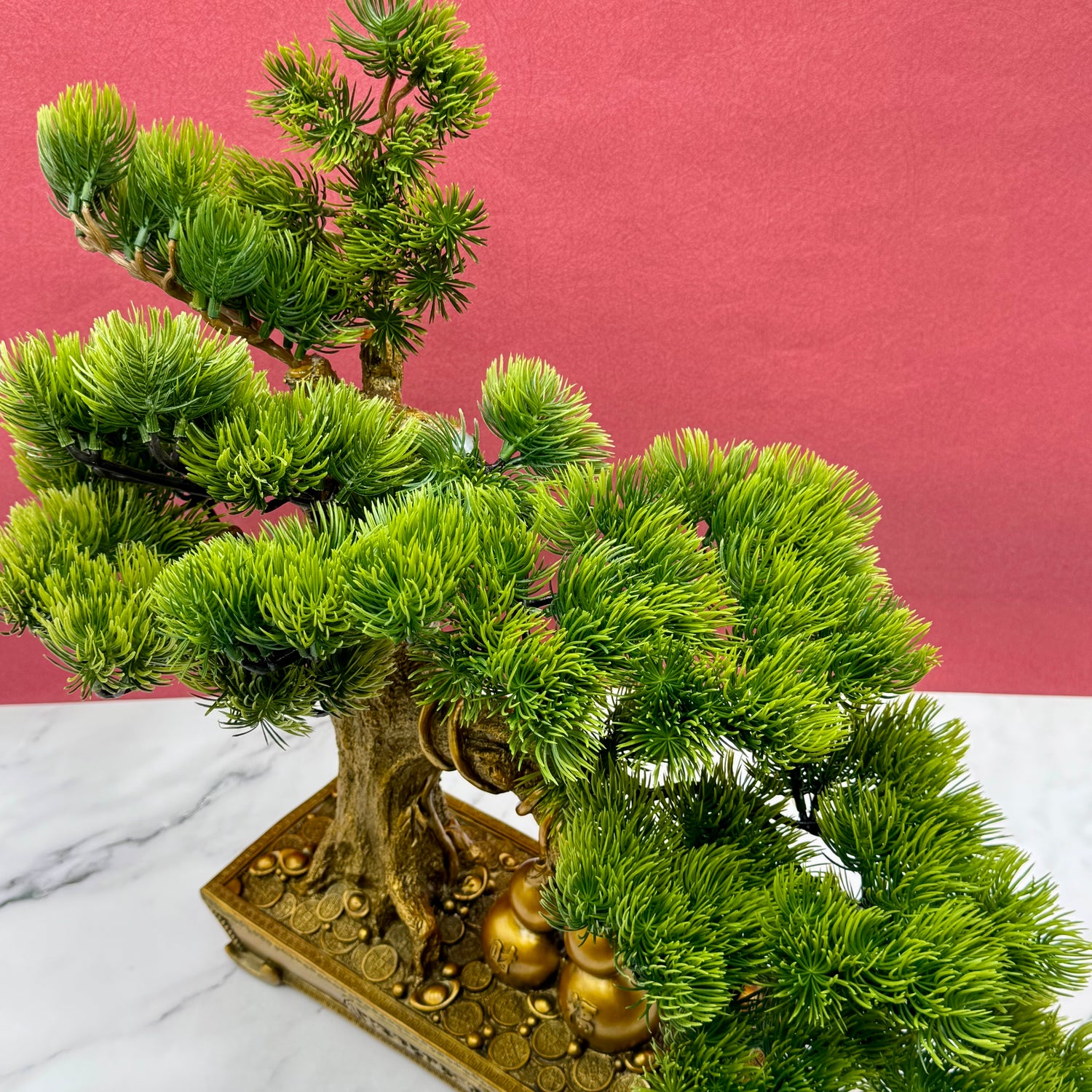 True Fortune Money Tree with Wu Lous 36cm Default Title - Feng Shui Charms - Royal Dragon Decor Philippines