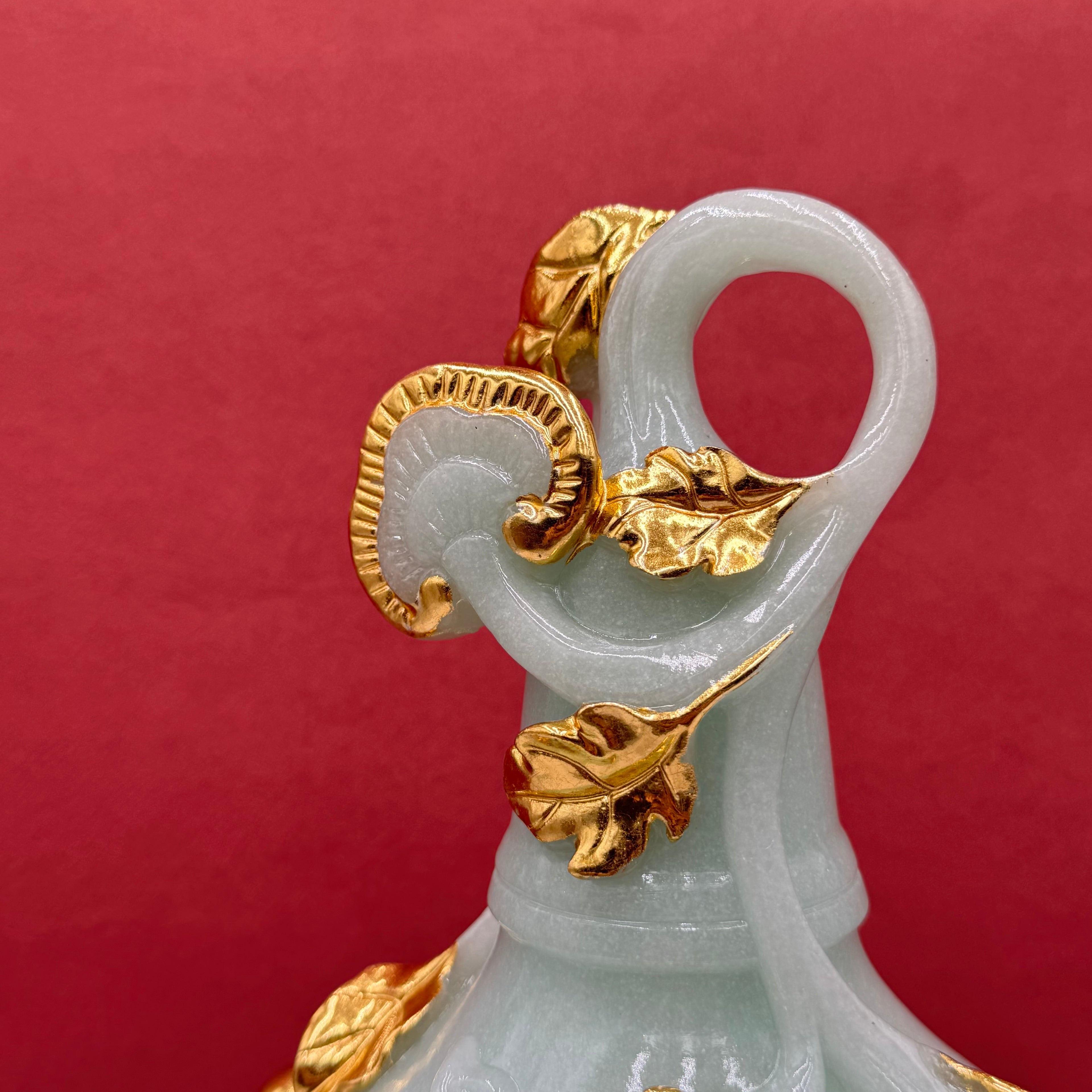 Heavenly Blessing for Health Jade Wu Lou 45cm Default Title - Feng Shui Charms - Royal Dragon Decor Philippines