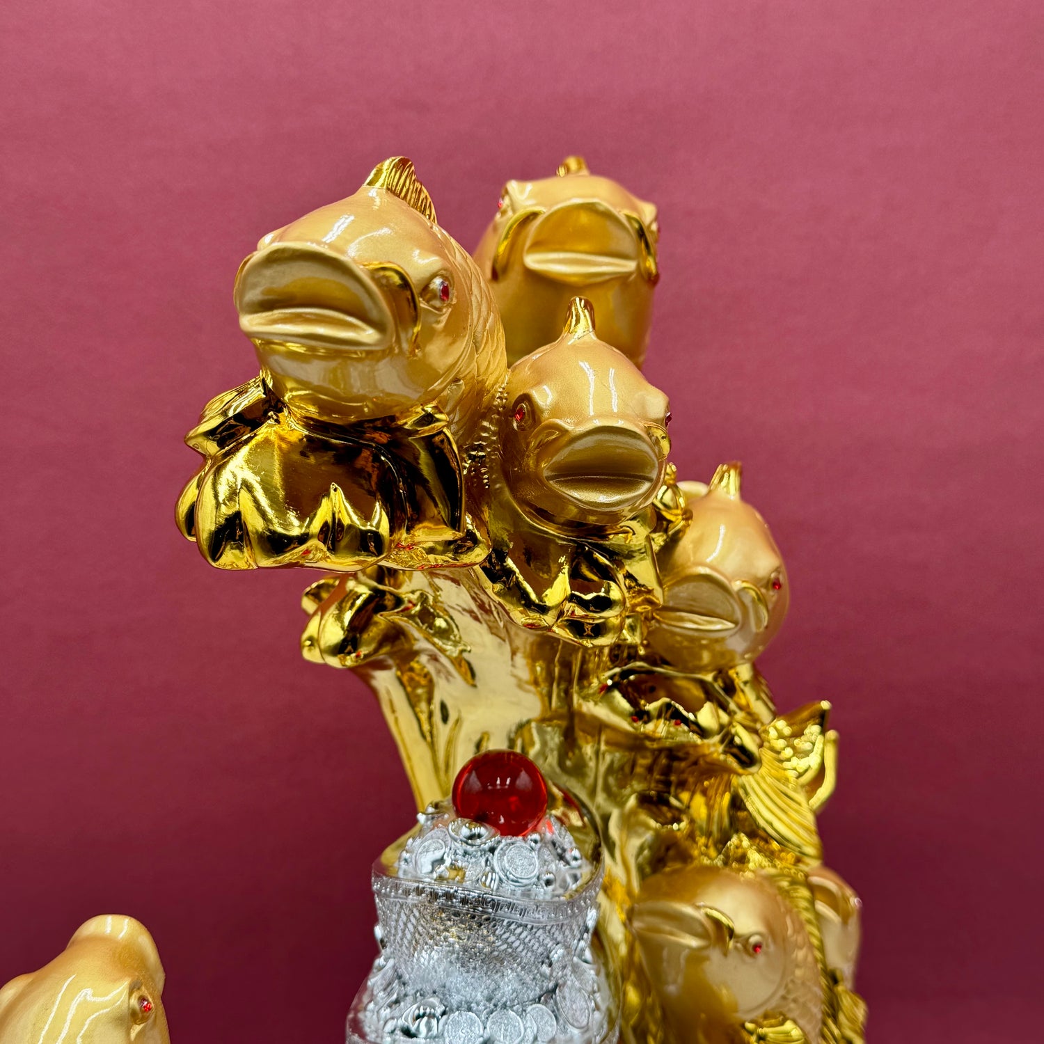 Generational Wealth Golden Family of Arowanas 48cm Default Title - Feng Shui Charms - Royal Dragon Decor Philippines