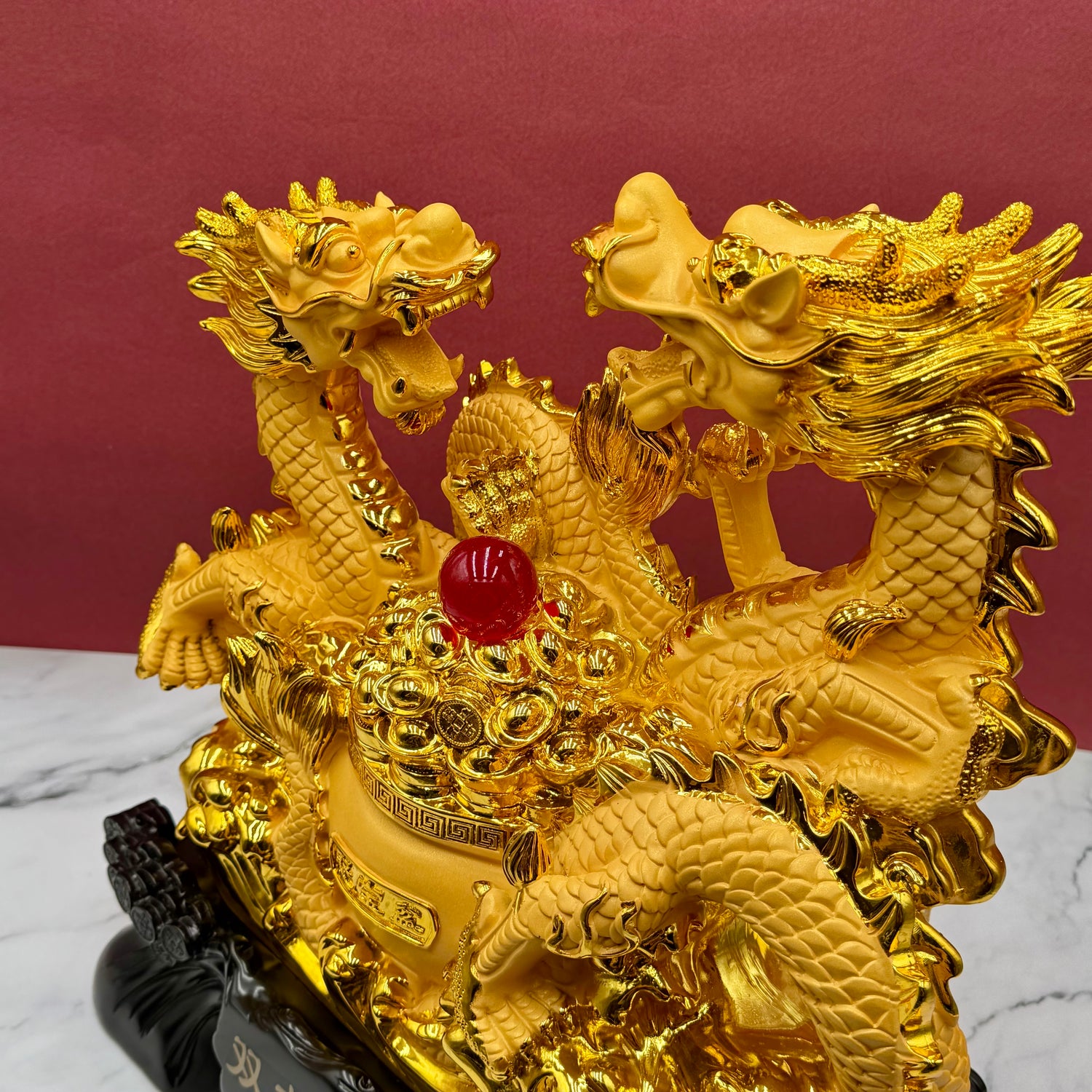 Double Dragon Alliance of Shared Victory 45cm Default Title - Feng Shui Charms - Royal Dragon Decor Philippines