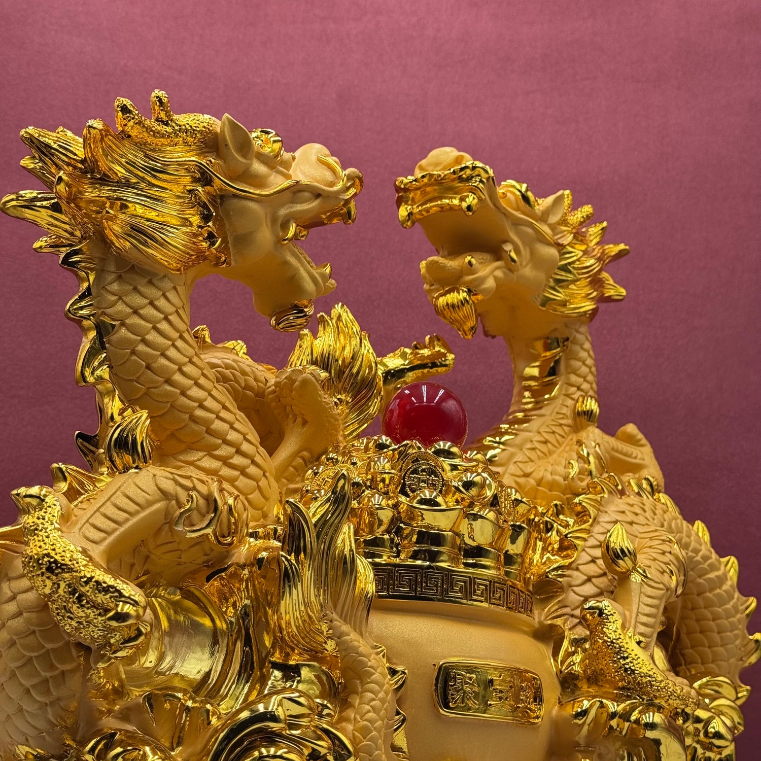 Double Dragon Alliance of Shared Victory 45cm Default Title - Feng Shui Charms - Royal Dragon Decor Philippines