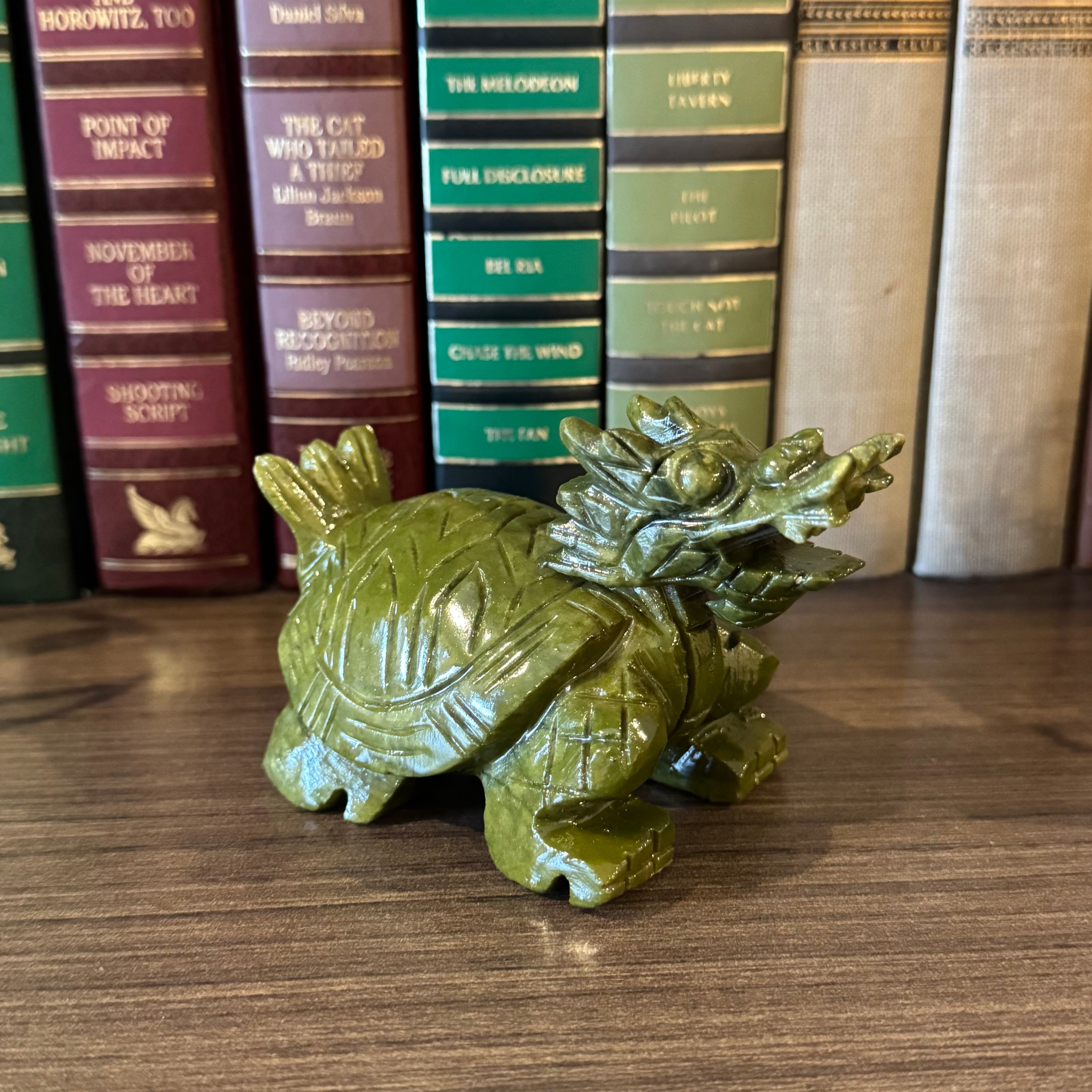 Strong & Sweet Jade Dragon Turtle 12cm Default Title - Feng Shui Charms - Royal Dragon Decor Philippines