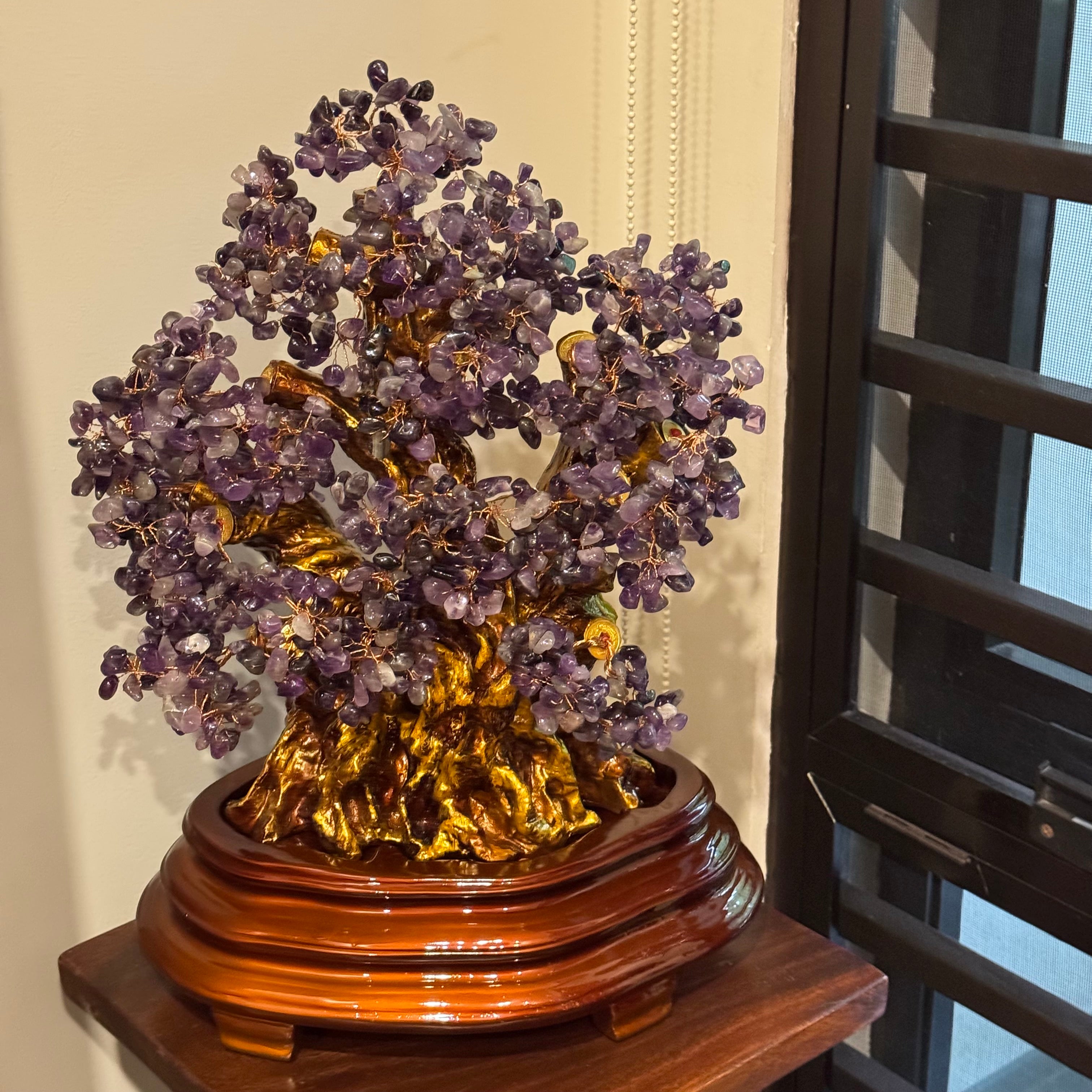 1000 Years of Fortune Royal Amethyst Tree 52cm Default Title - Feng Shui Charms - Royal Dragon Decor Philippines