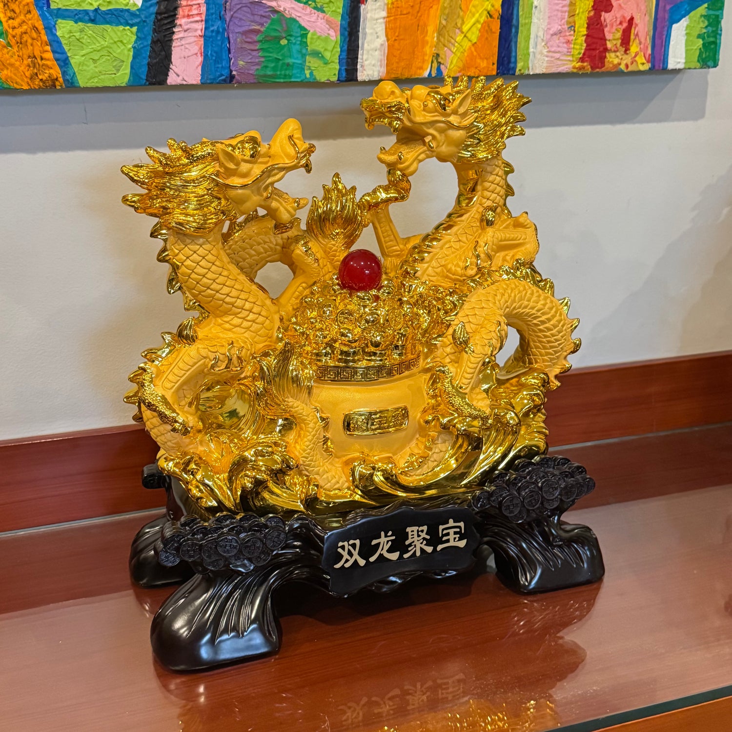 Double Dragon Alliance of Shared Victory 45cm Default Title - Feng Shui Charms - Royal Dragon Decor Philippines