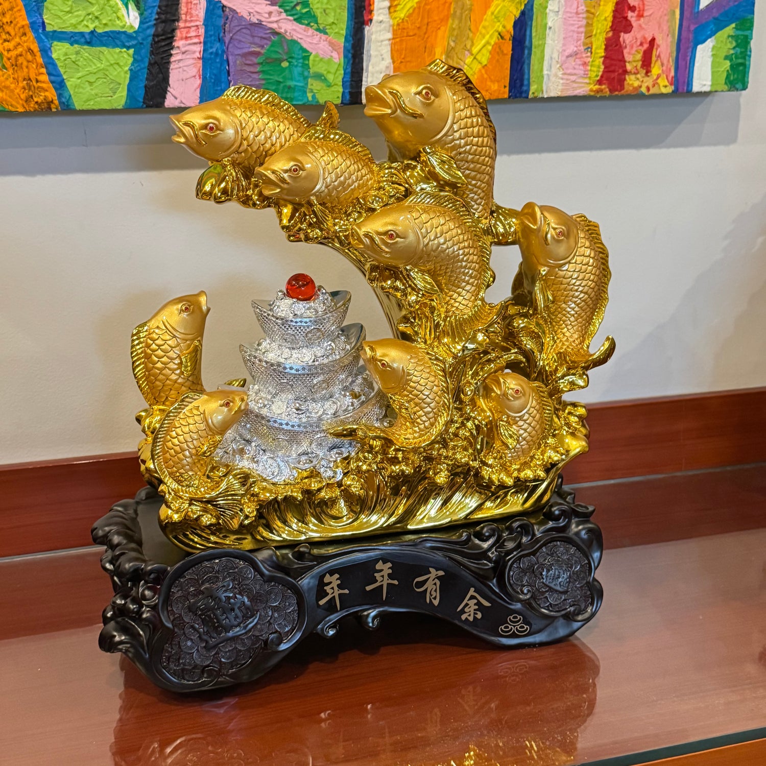 Generational Wealth Golden Family of Arowanas 48cm Default Title - Feng Shui Charms - Royal Dragon Decor Philippines