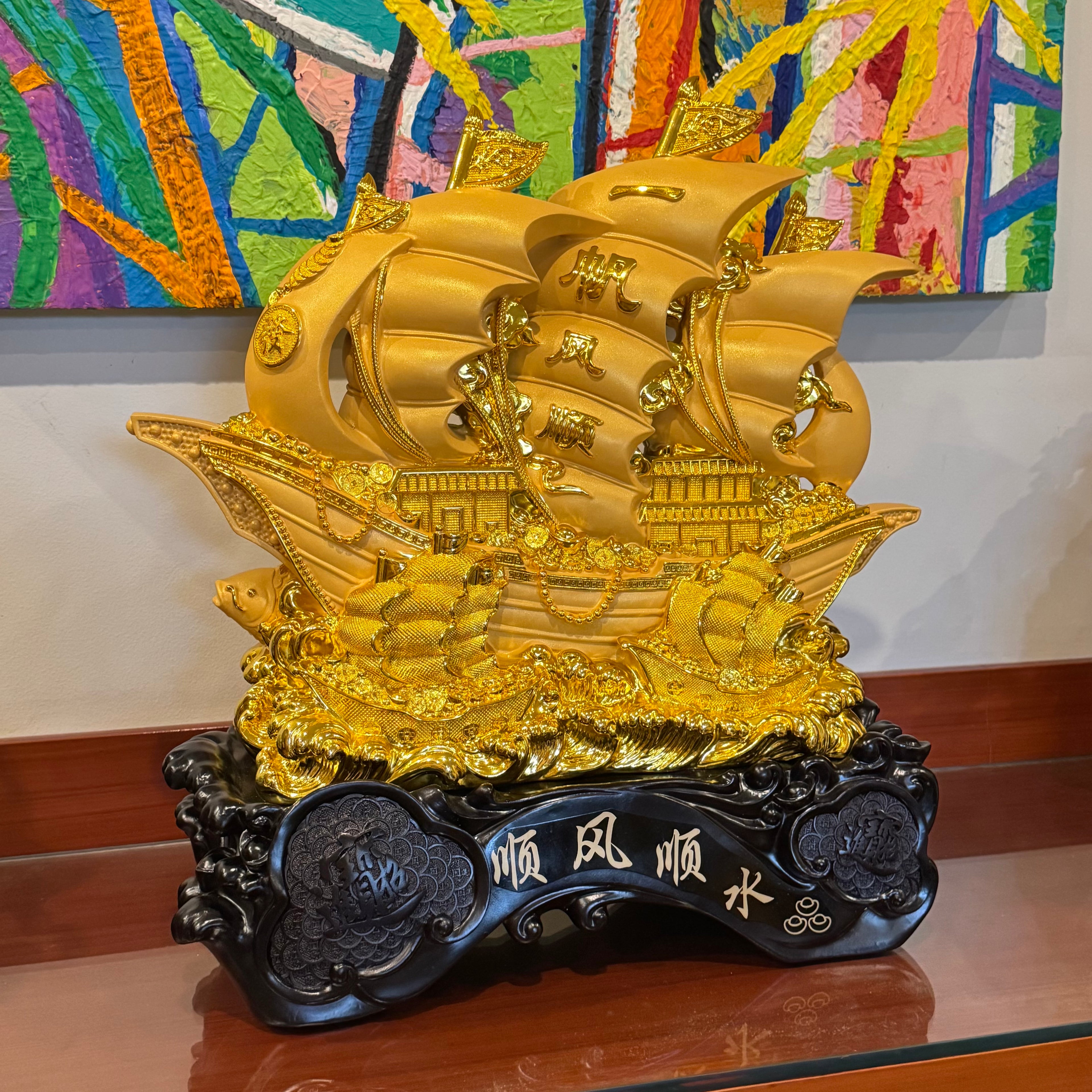 Commander of the Armada Wealth Ship 60cm Default Title - Feng Shui Charms - Royal Dragon Decor Philippines