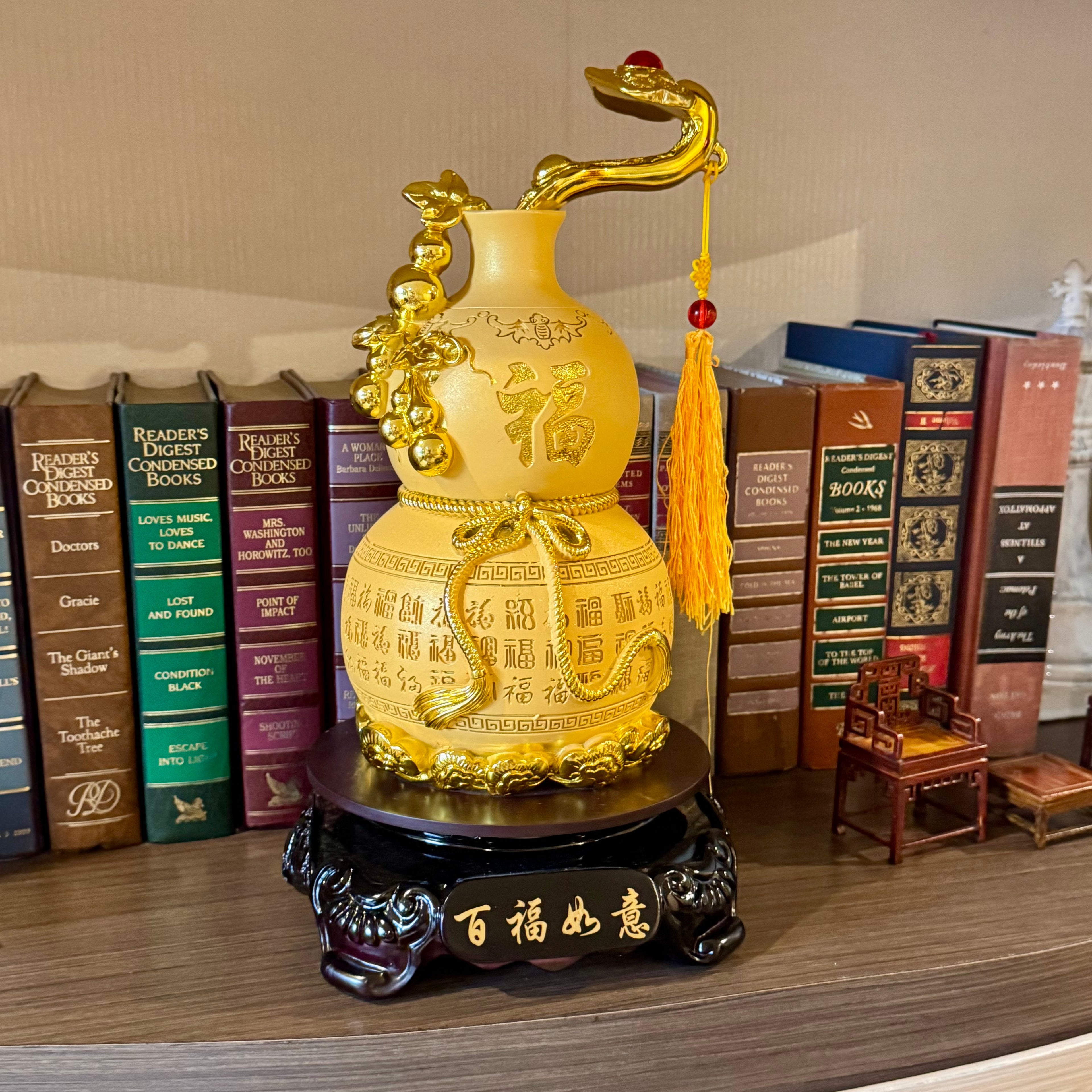 Long Life of Prosperity Wu Lou 34cm Default Title - Feng Shui Charms - Royal Dragon Decor Philippines