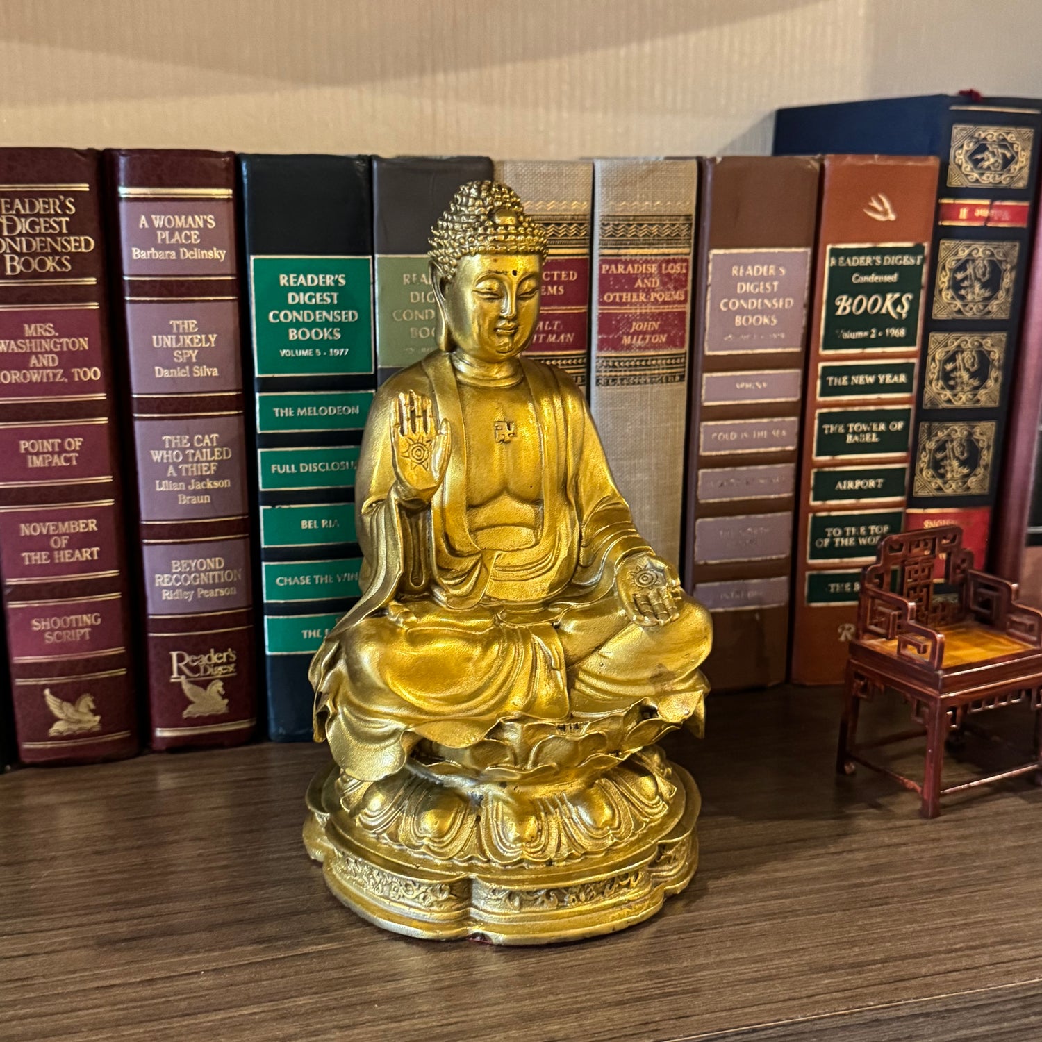 Peace to Your Home Brass Buddha 20cm Default Title - Feng Shui Charms - Royal Dragon Decor Philippines