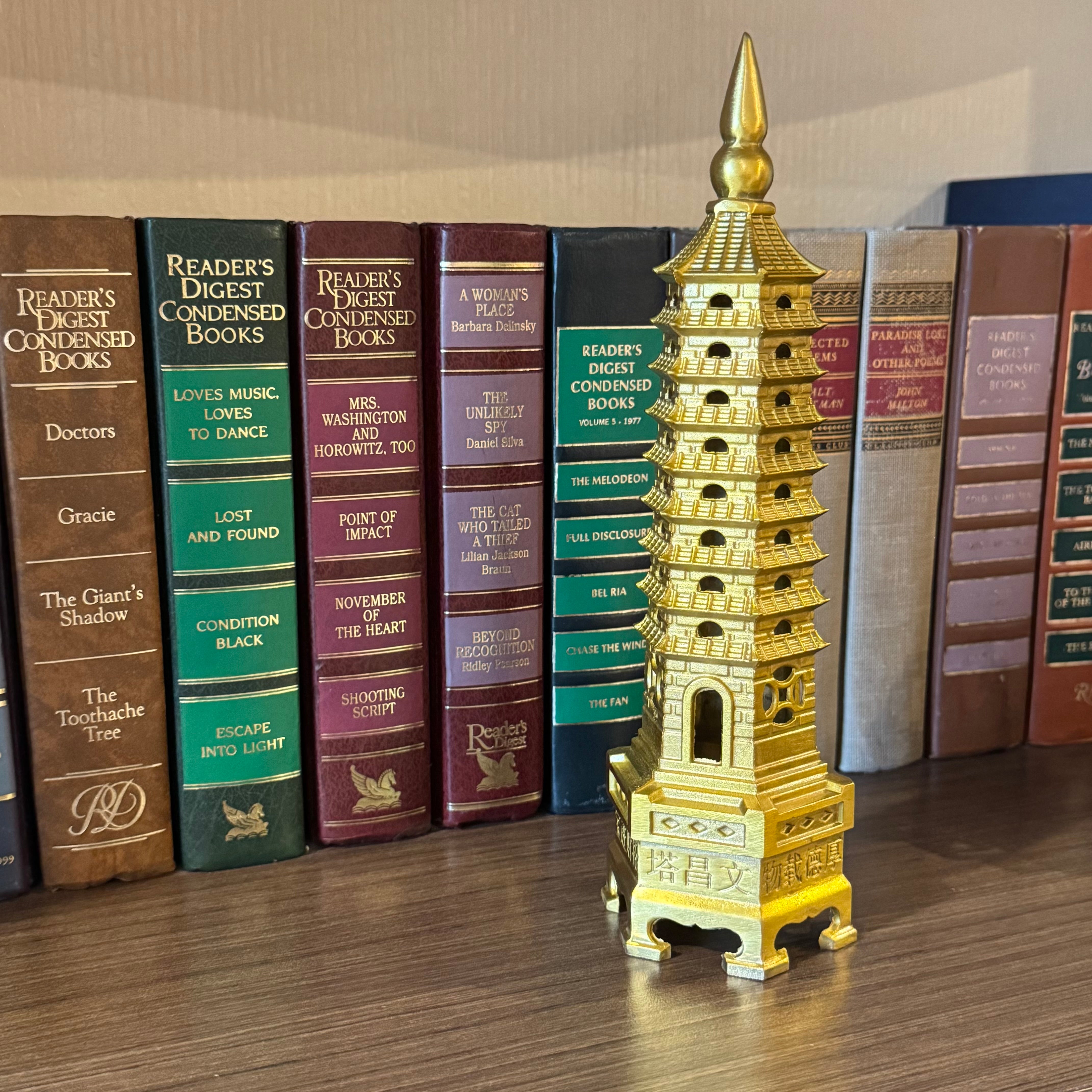 Academic Luck and Wisdom Pagoda Tower 24cm Default Title - Feng Shui Charms - Royal Dragon Decor Philippines