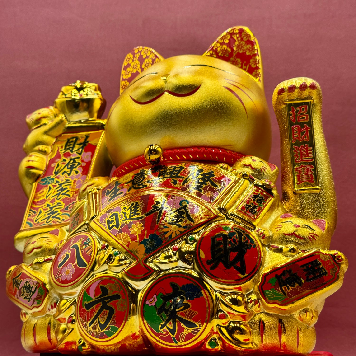 Too Many Customers Supreme Golden Cat 39cm Default Title - Feng Shui Charms - Royal Dragon Decor Philippines