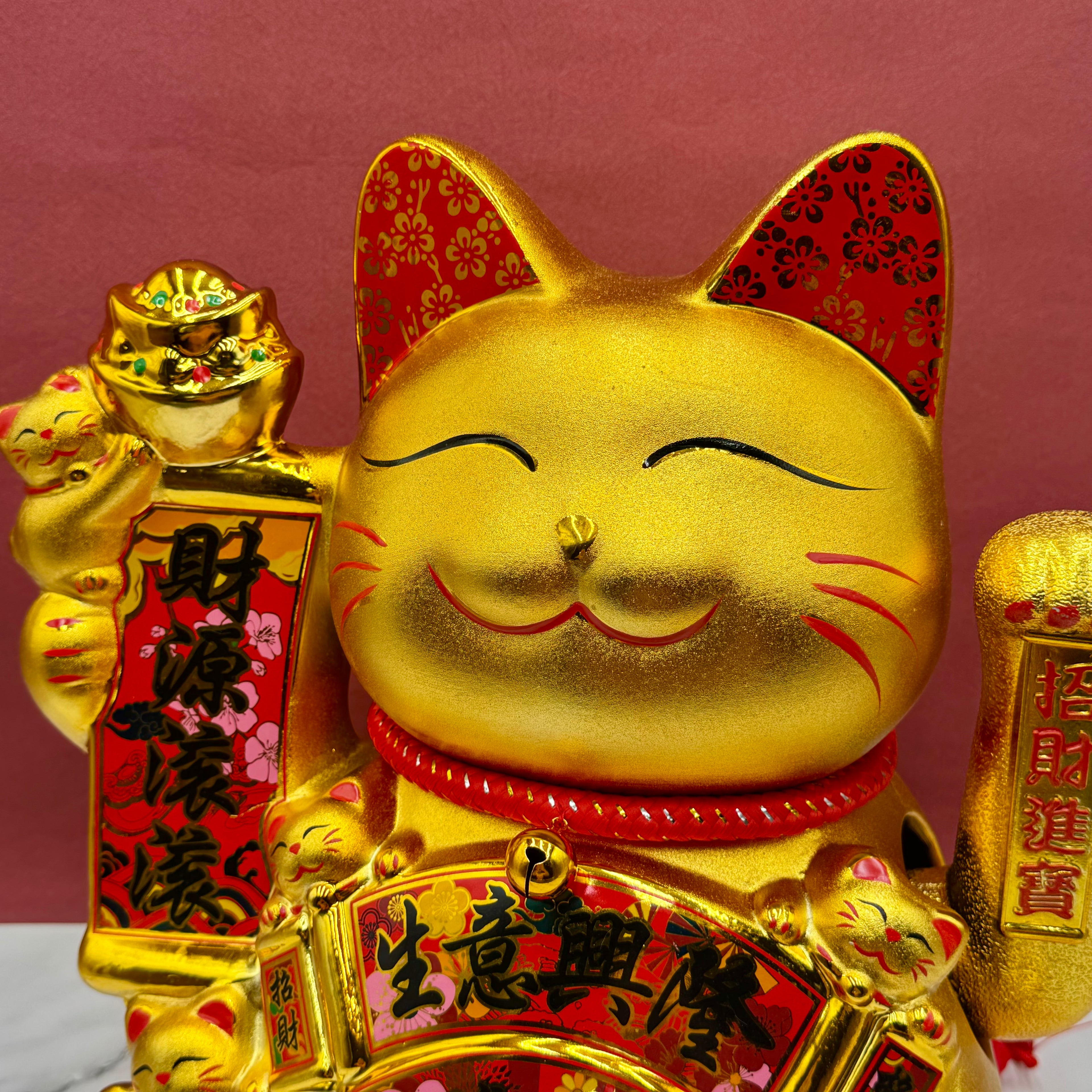 Too Many Customers Supreme Golden Cat 39cm Default Title - Feng Shui Charms - Royal Dragon Decor Philippines
