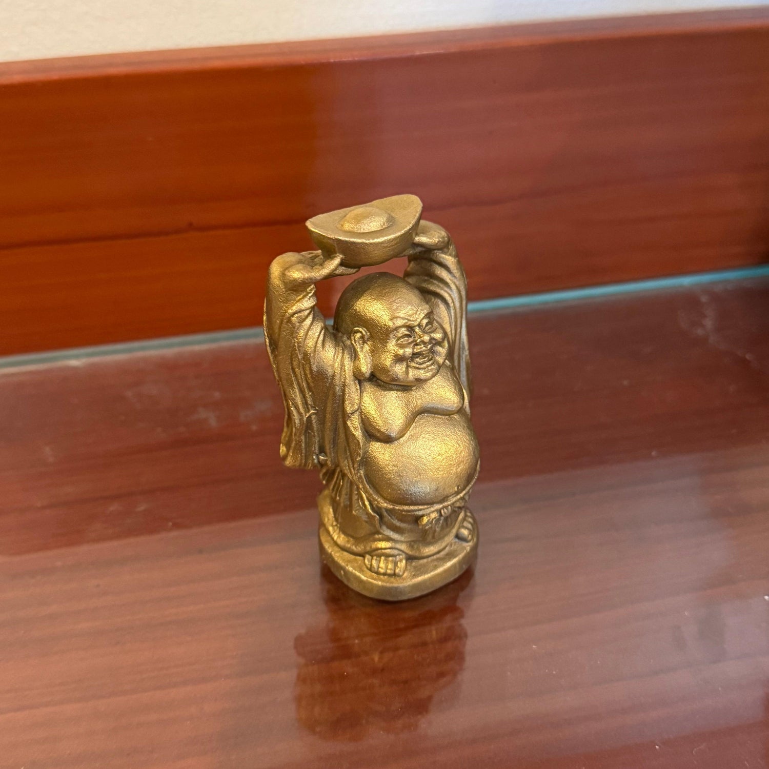 Mini Brass Buddha of Good Riches 10cm Default Title - Feng Shui Charms - Royal Dragon Decor Philippines