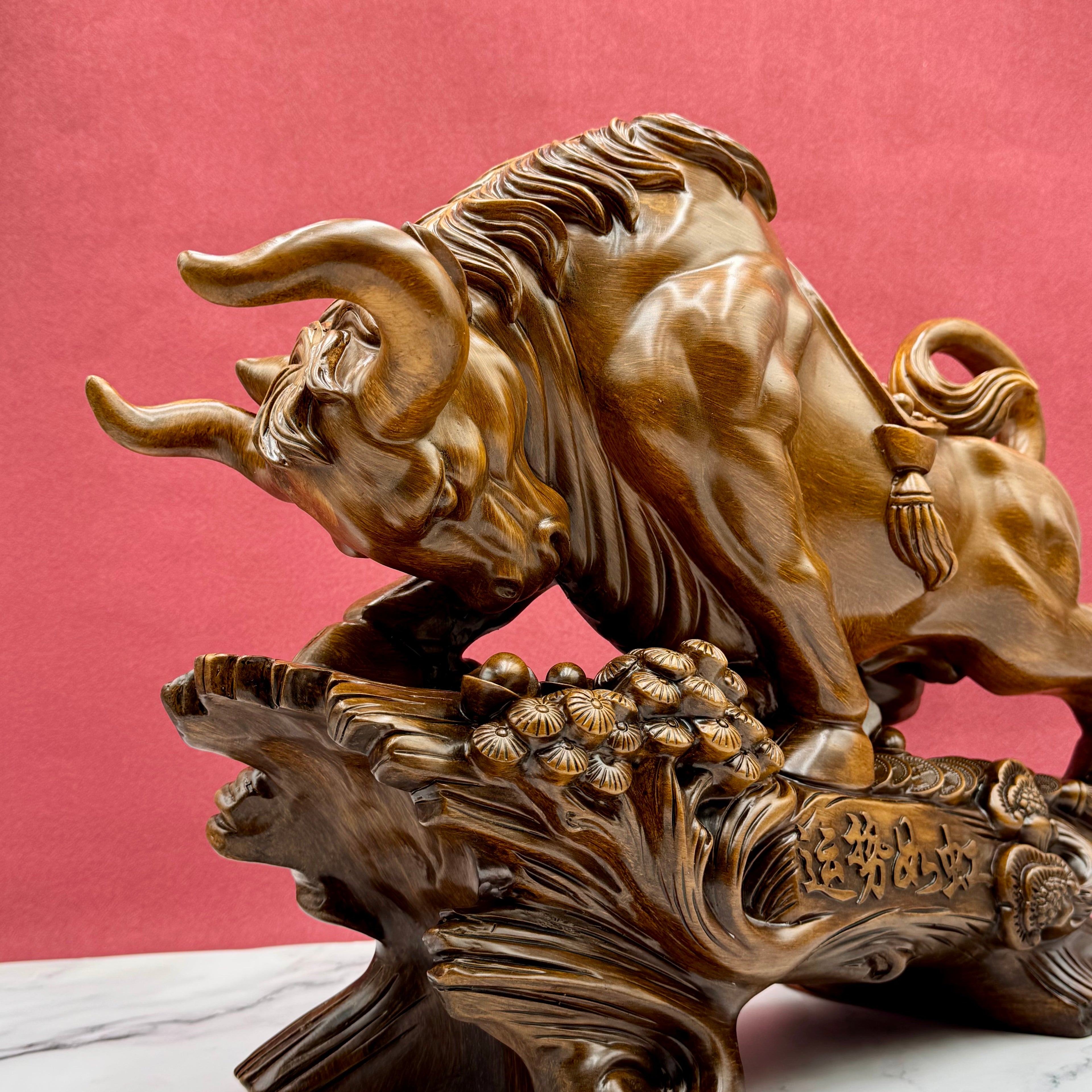 Charge to the Bull Market Mighty Ox 48cm Default Title - Feng Shui Charms - Royal Dragon Decor Philippines