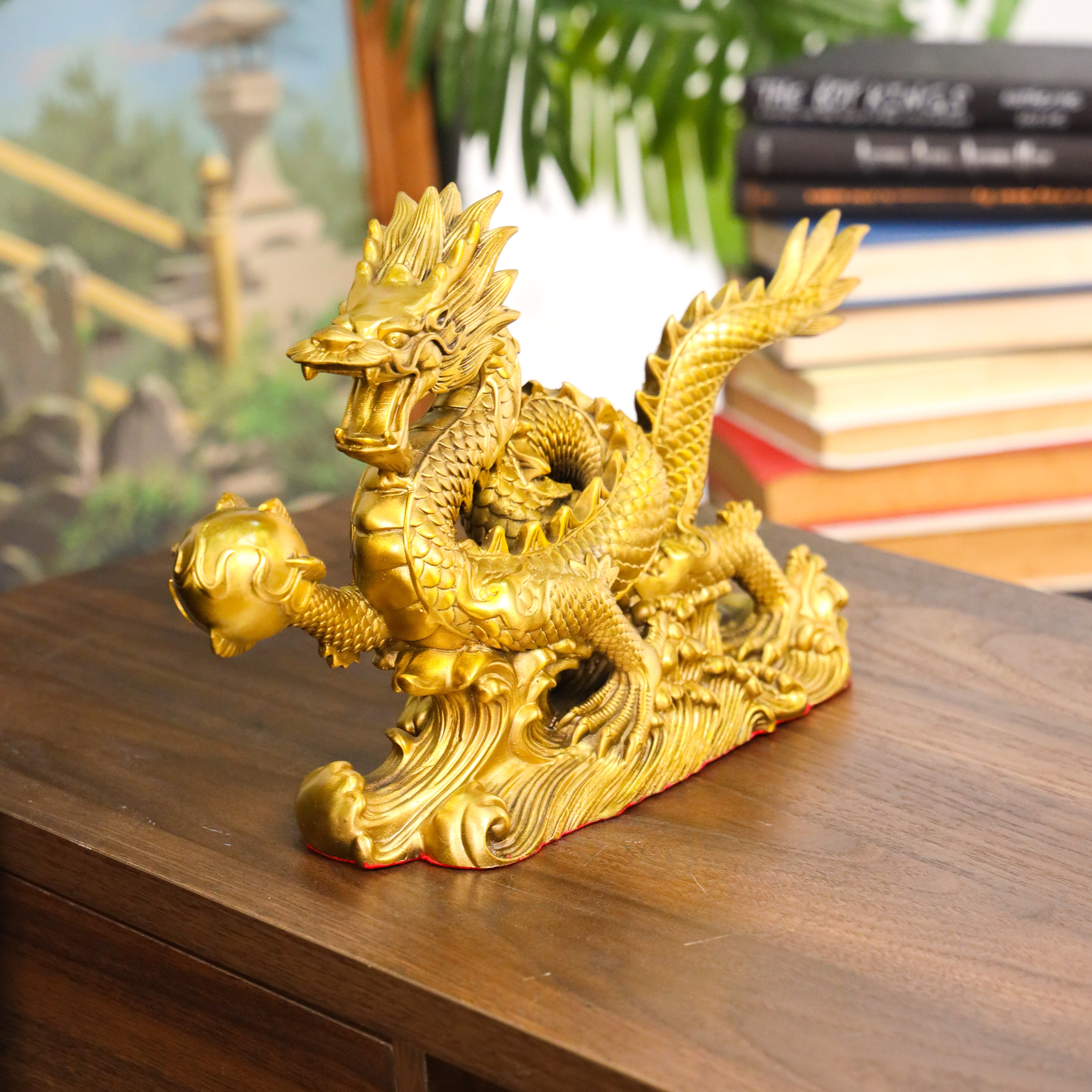 Ferocious Dragon of Triumph and Victory Brass 34cm