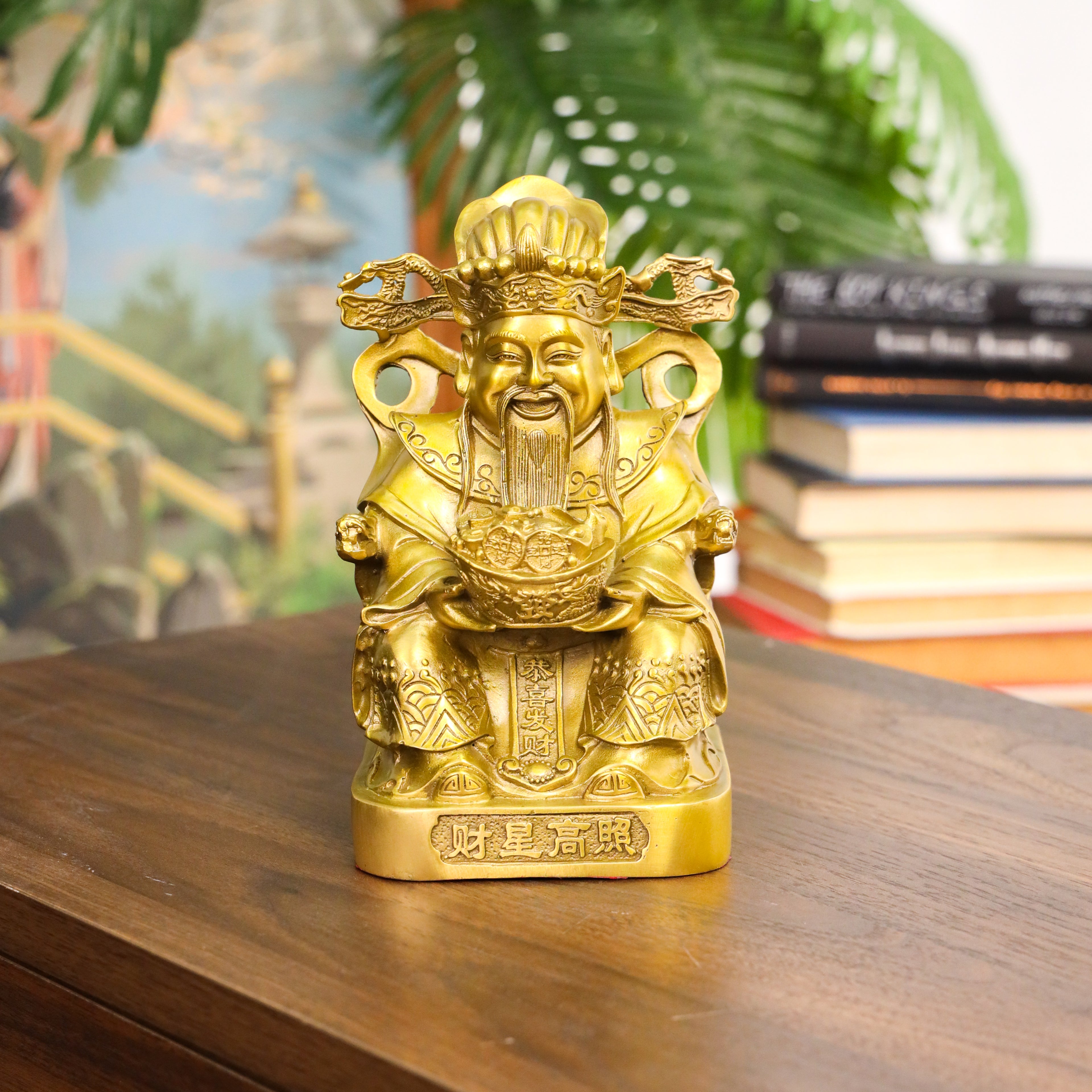 Brass Cai Shen the God of Wealth 21cm