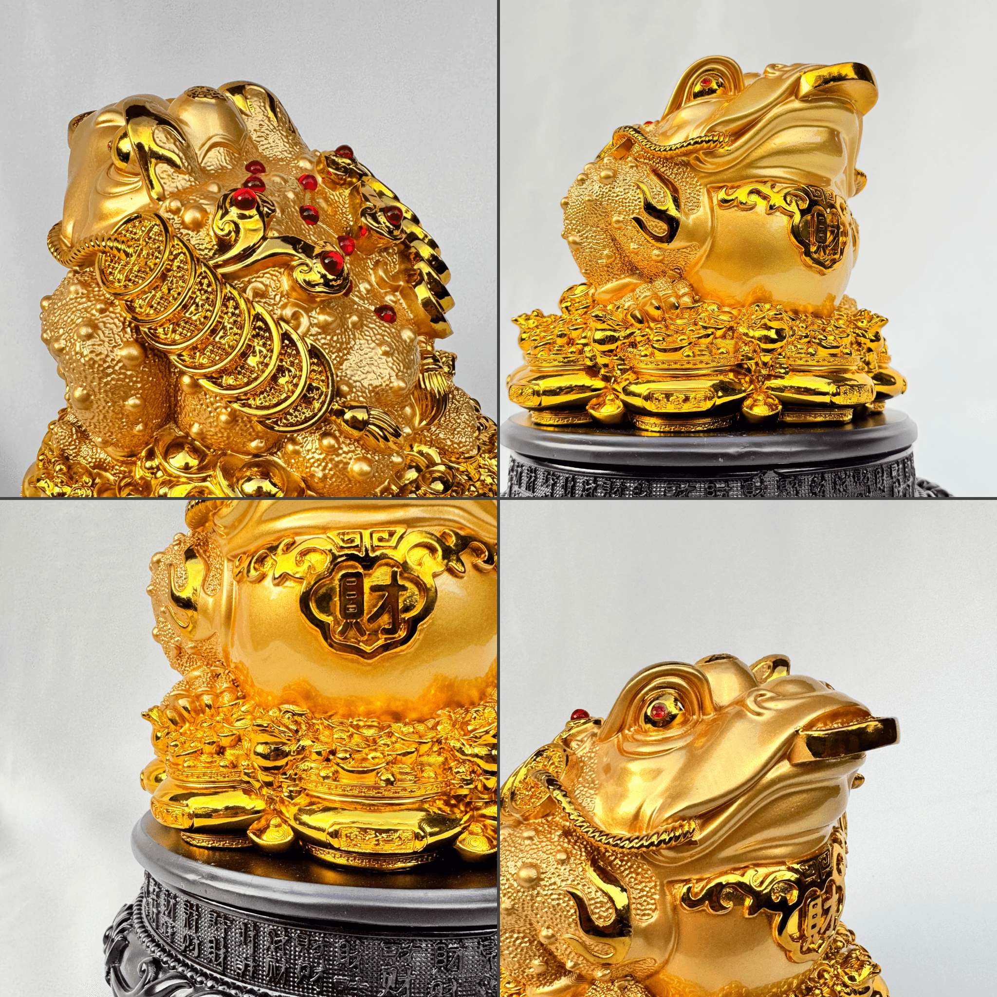 Rotating Money Frog on Gold Coins 25cm Default Title - Feng Shui Charms - Royal Dragon Decor Philippines
