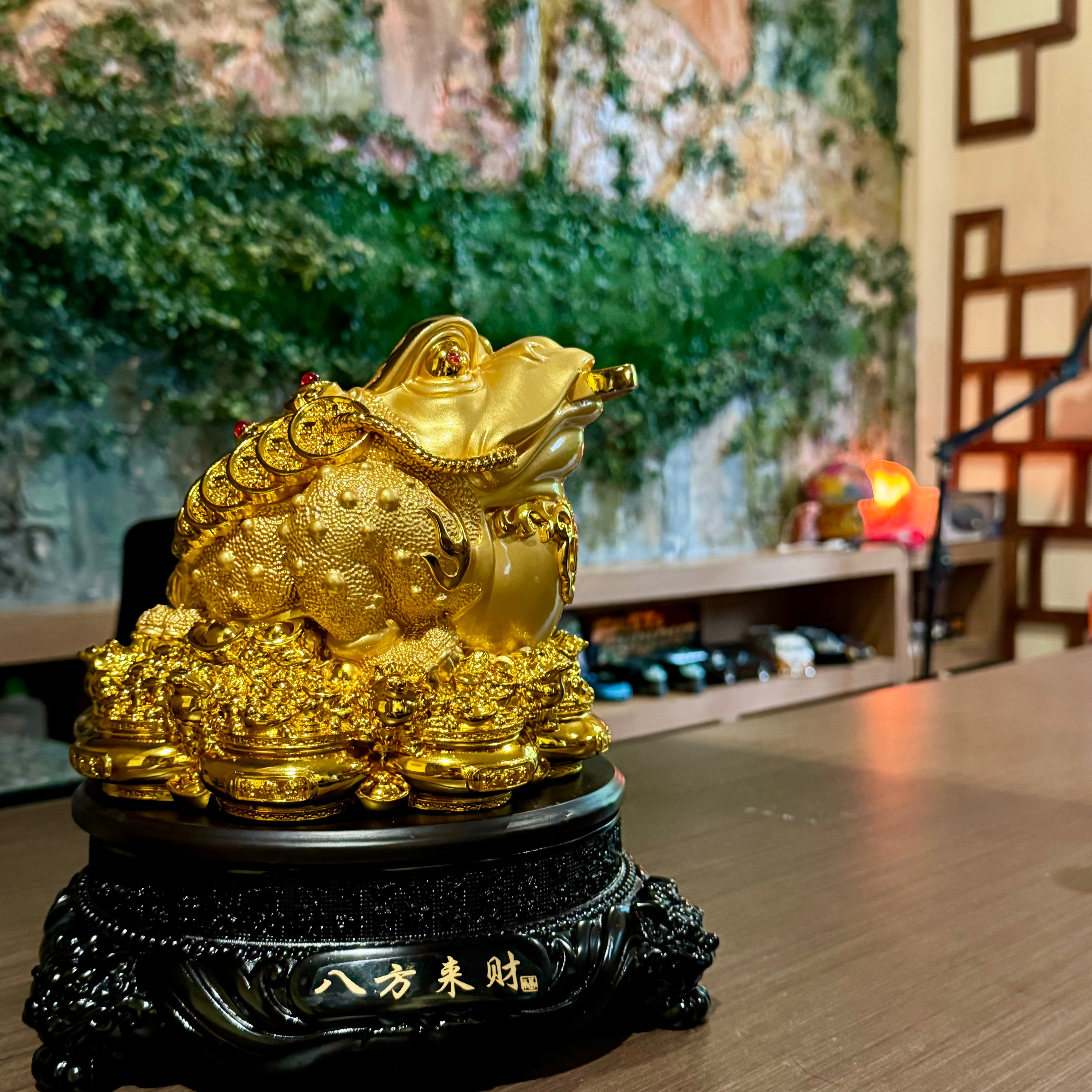 Rotating Money Frog on Gold Coins 25cm Default Title - Feng Shui Charms - Royal Dragon Decor Philippines