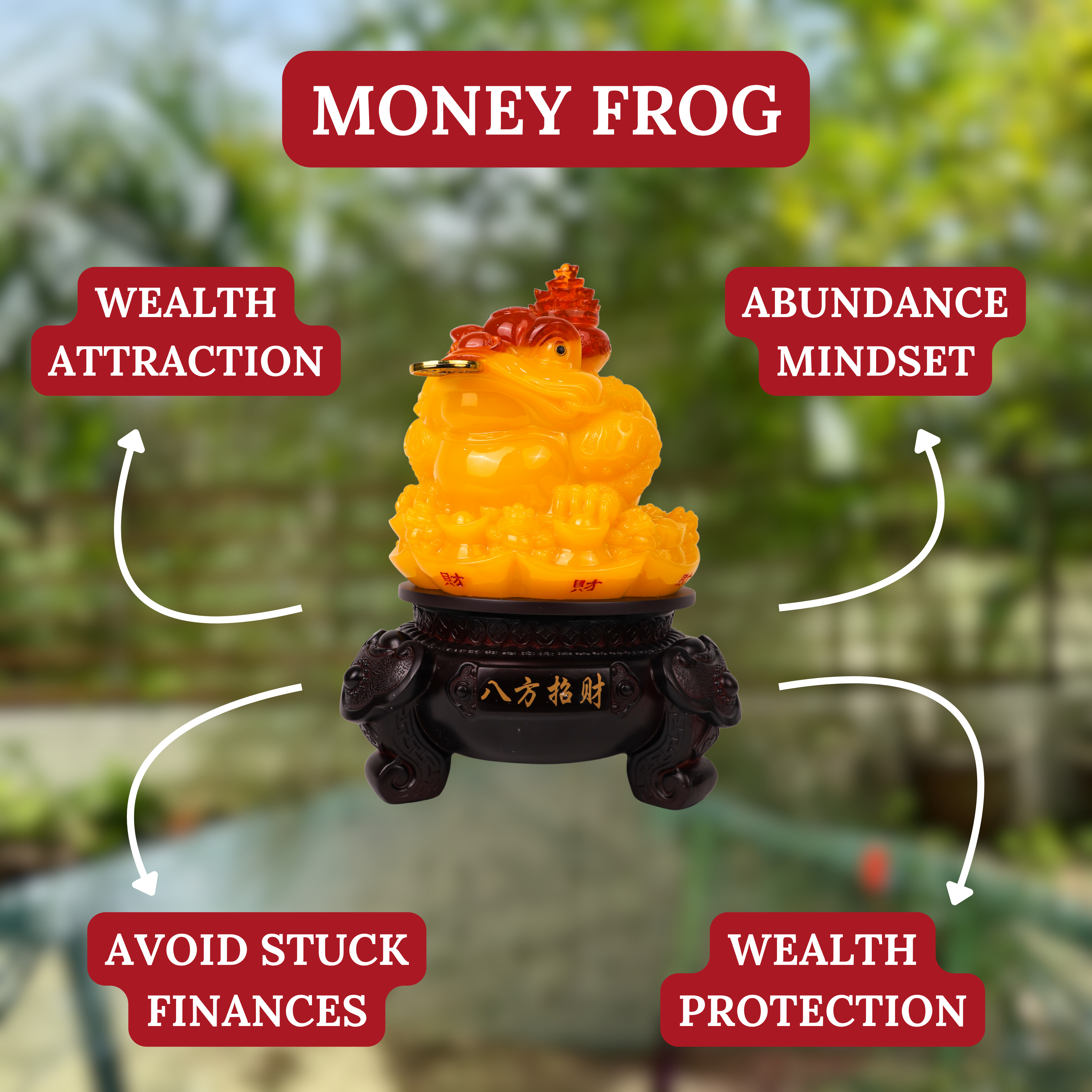 Bright Yellow Sunshine Money Frog 39cm