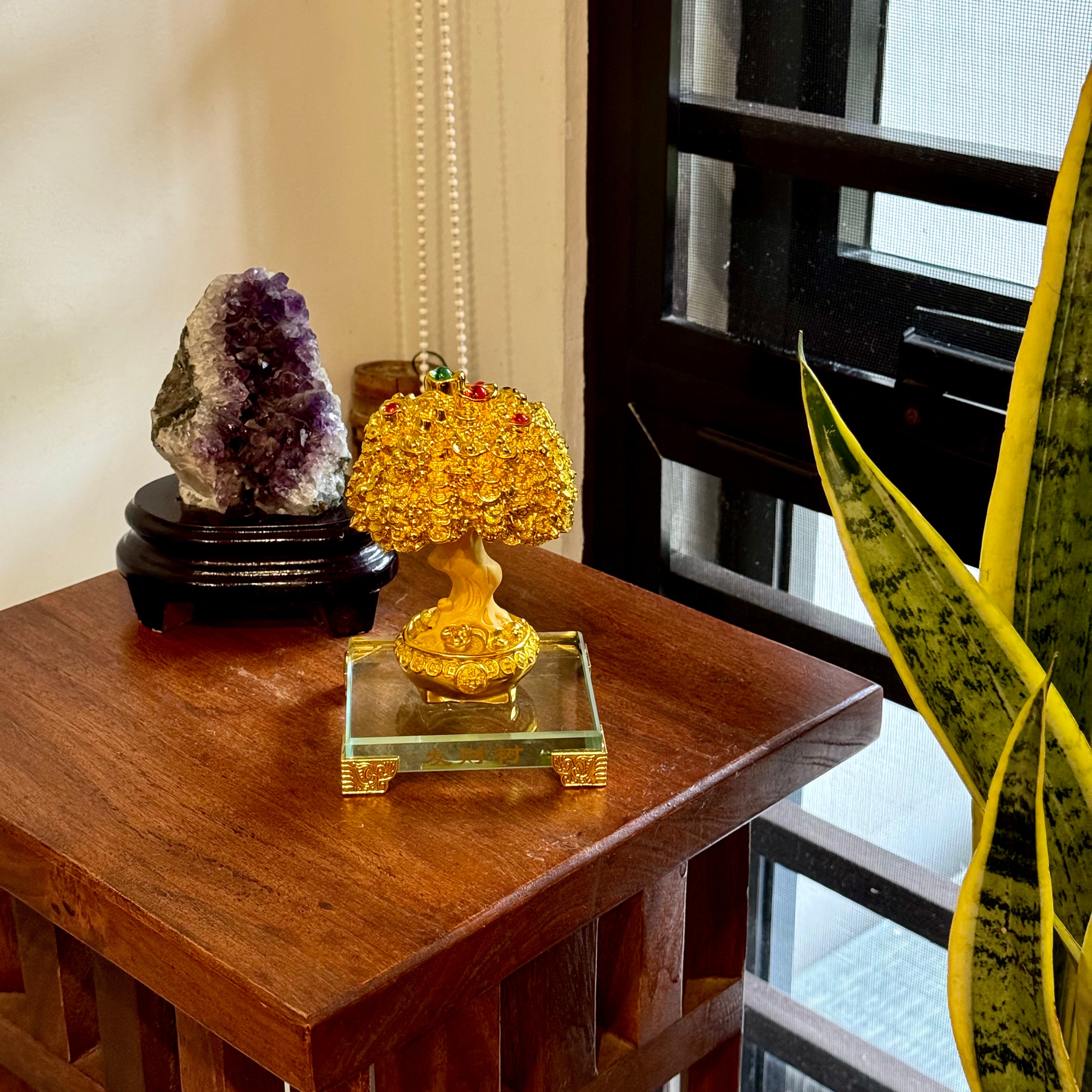 Mini Money Tree for Wealth Attraction 15cm Default Title - Feng Shui Charms - Royal Dragon Decor Philippines