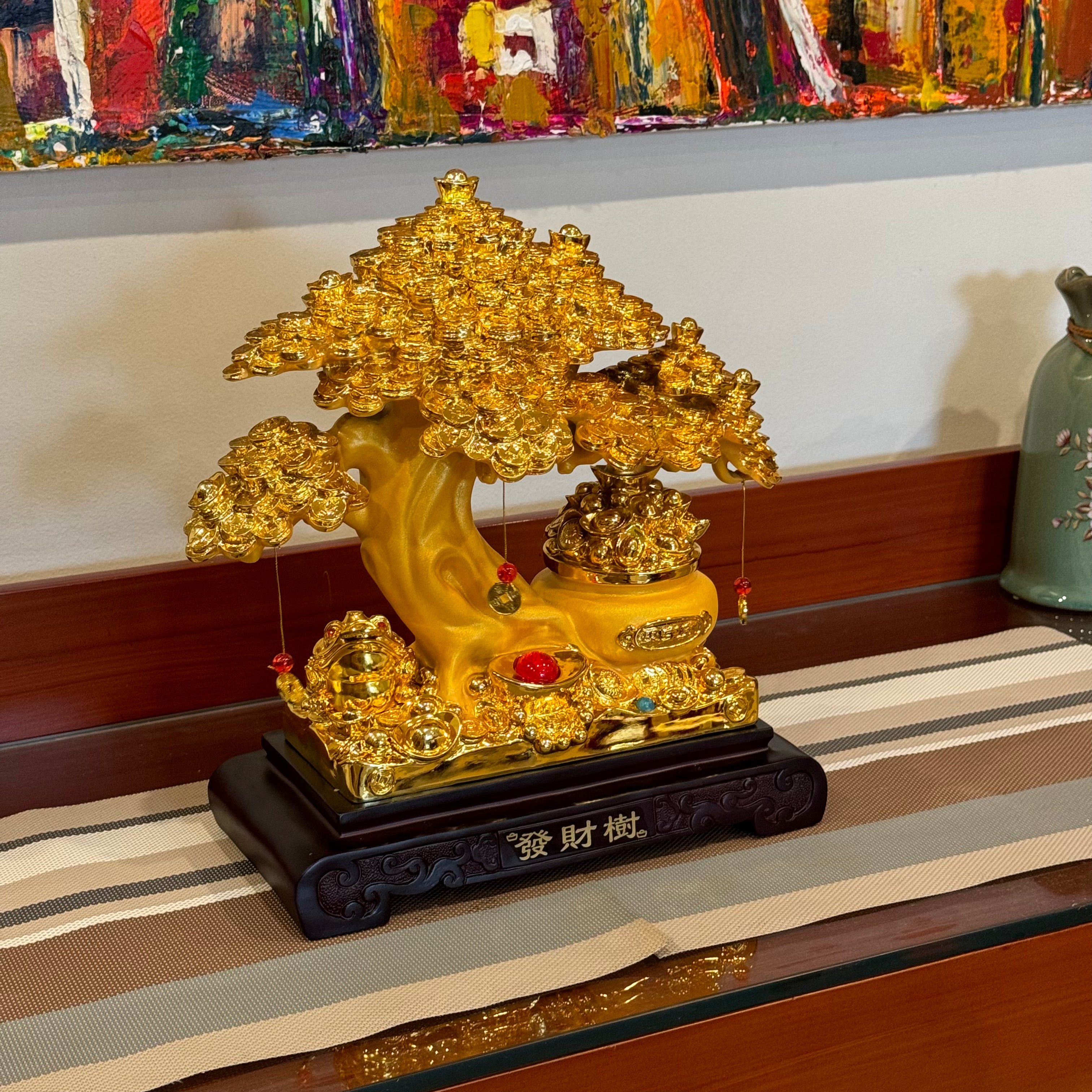 Large Lucky Money Tree of Gold Abundance 34cm Default Title - Feng Shui Charms - Royal Dragon Decor Philippines