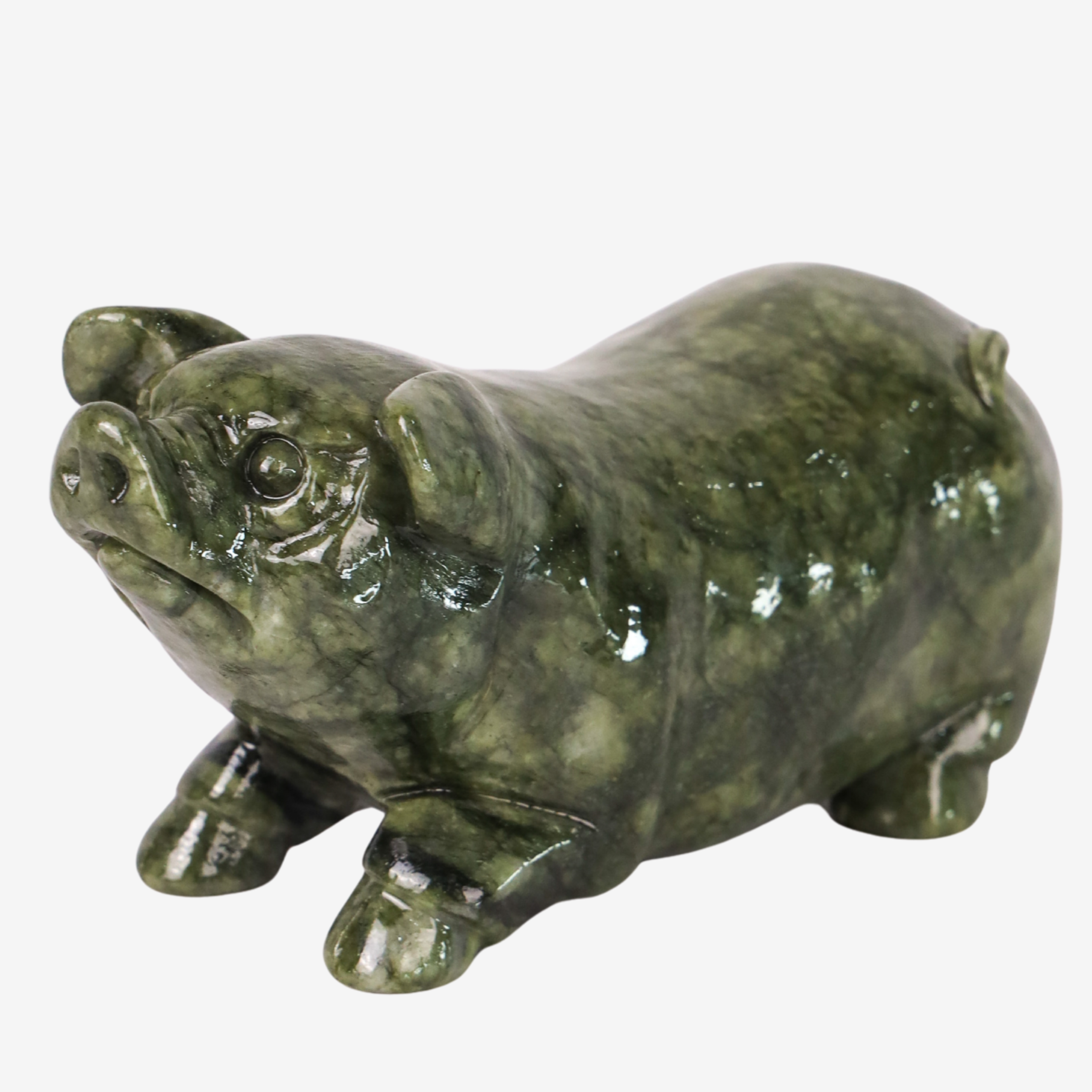 Jade Zodiac Pig for Abundant Blessings 16cm