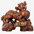 Elegant Rosewood Large Pi Yao 27cm Male - Feng Shui Charms - Royal Dragon Decor Philippines