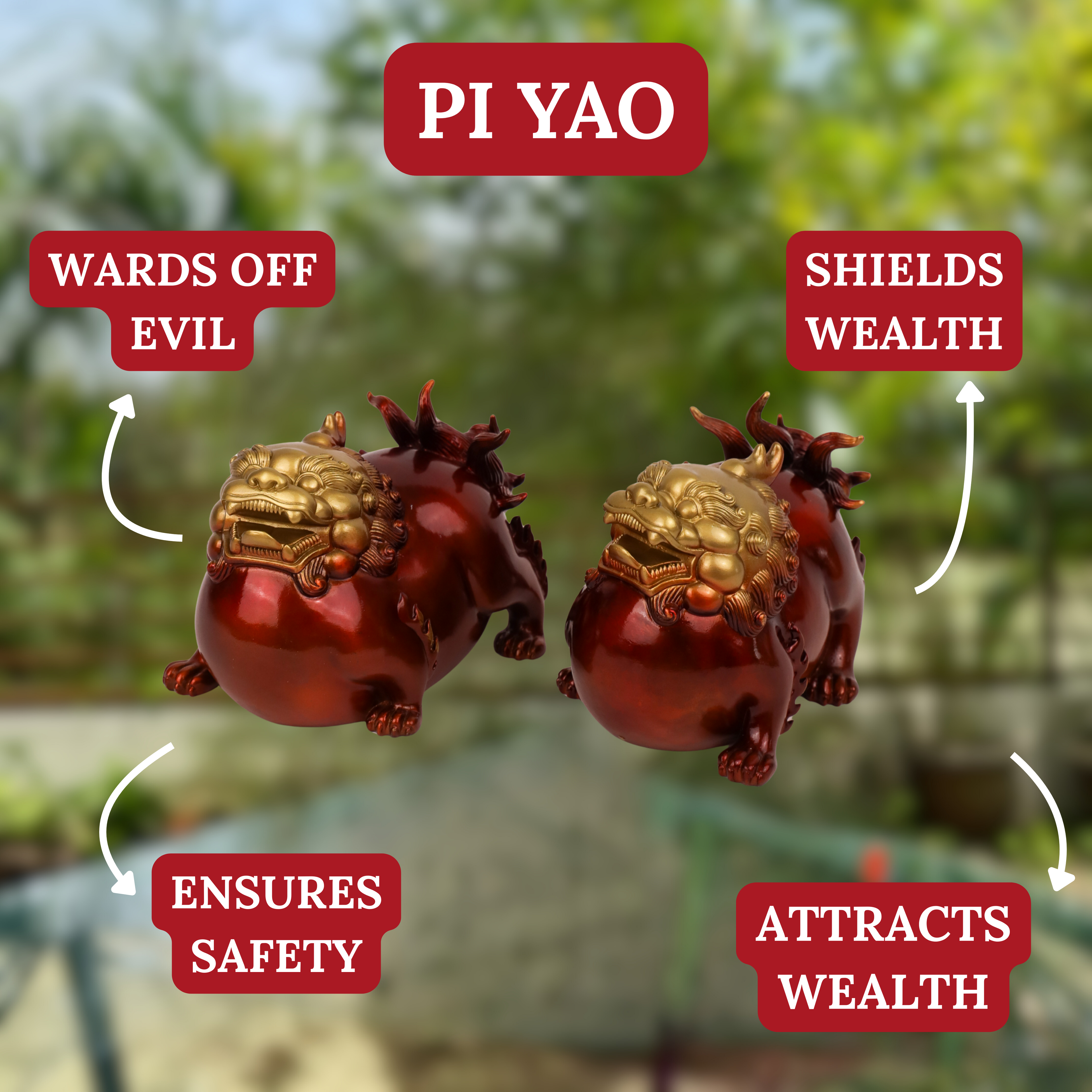 Devourers of Gold - Overweight Pi Yao Pair 16cm