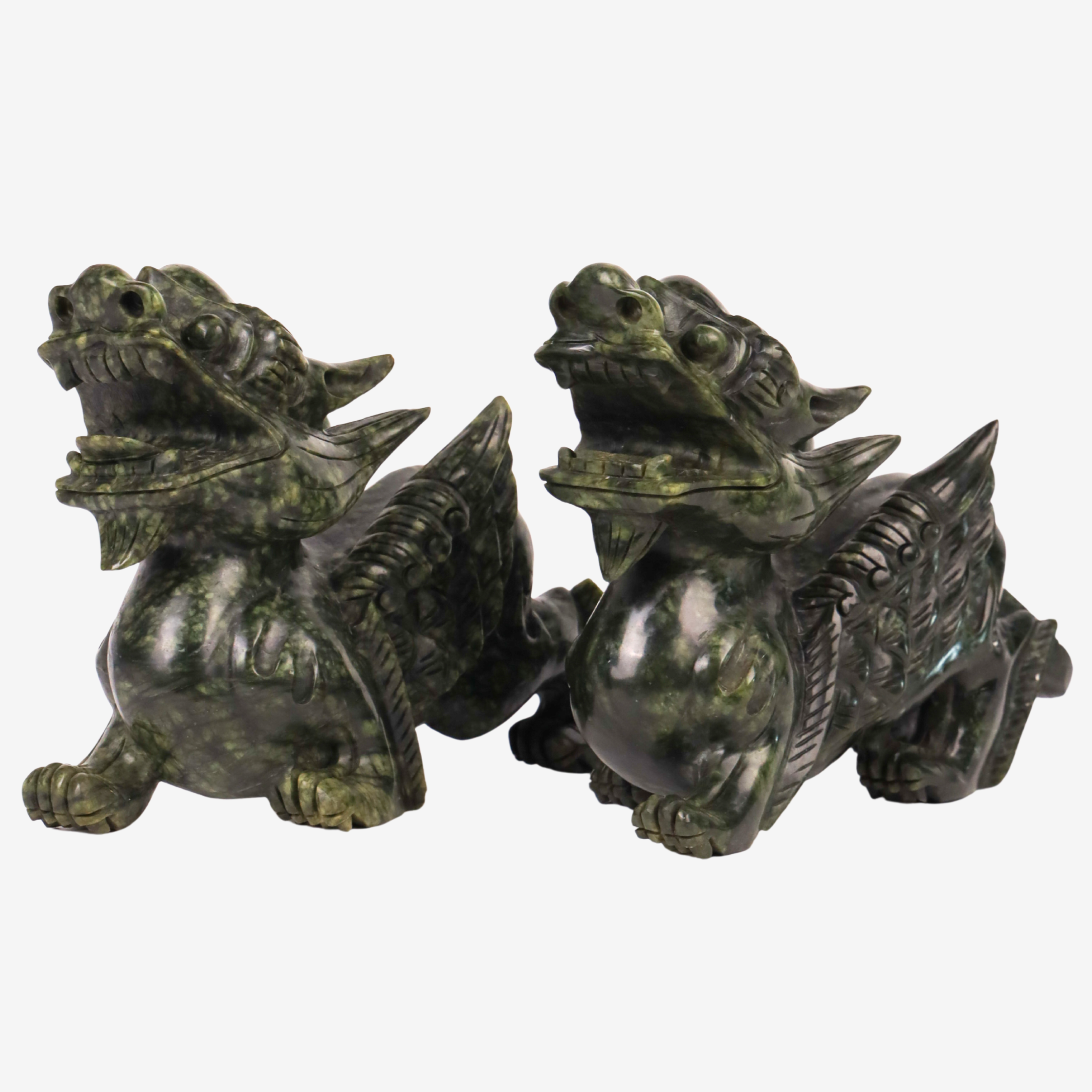 The Royal Jade Guardians Pi Yao Pair 23cm - Feng Shui Charms PH – Royal ...