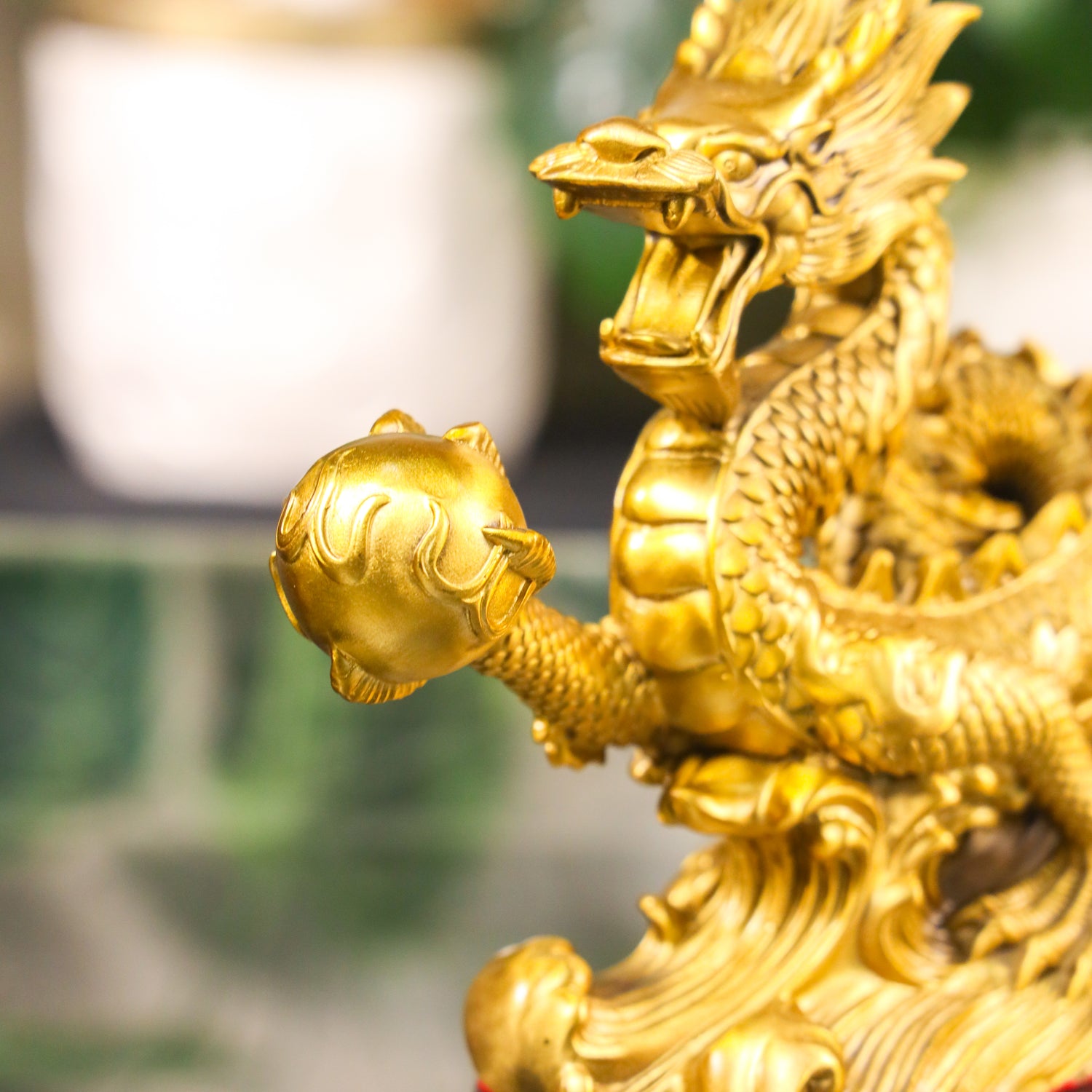 Ferocious Dragon of Triumph and Victory Brass 34cm