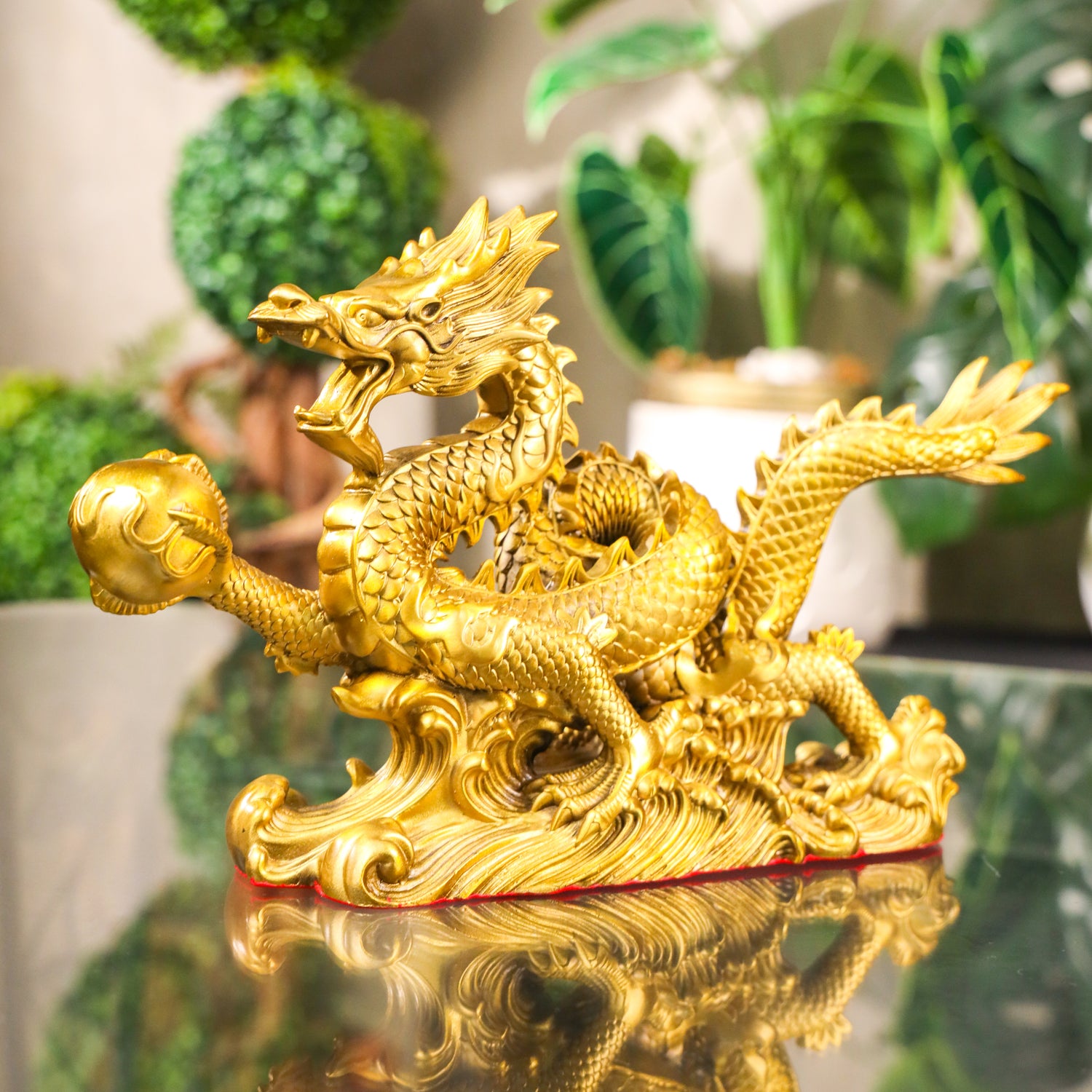 Ferocious Dragon of Triumph and Victory Brass 34cm