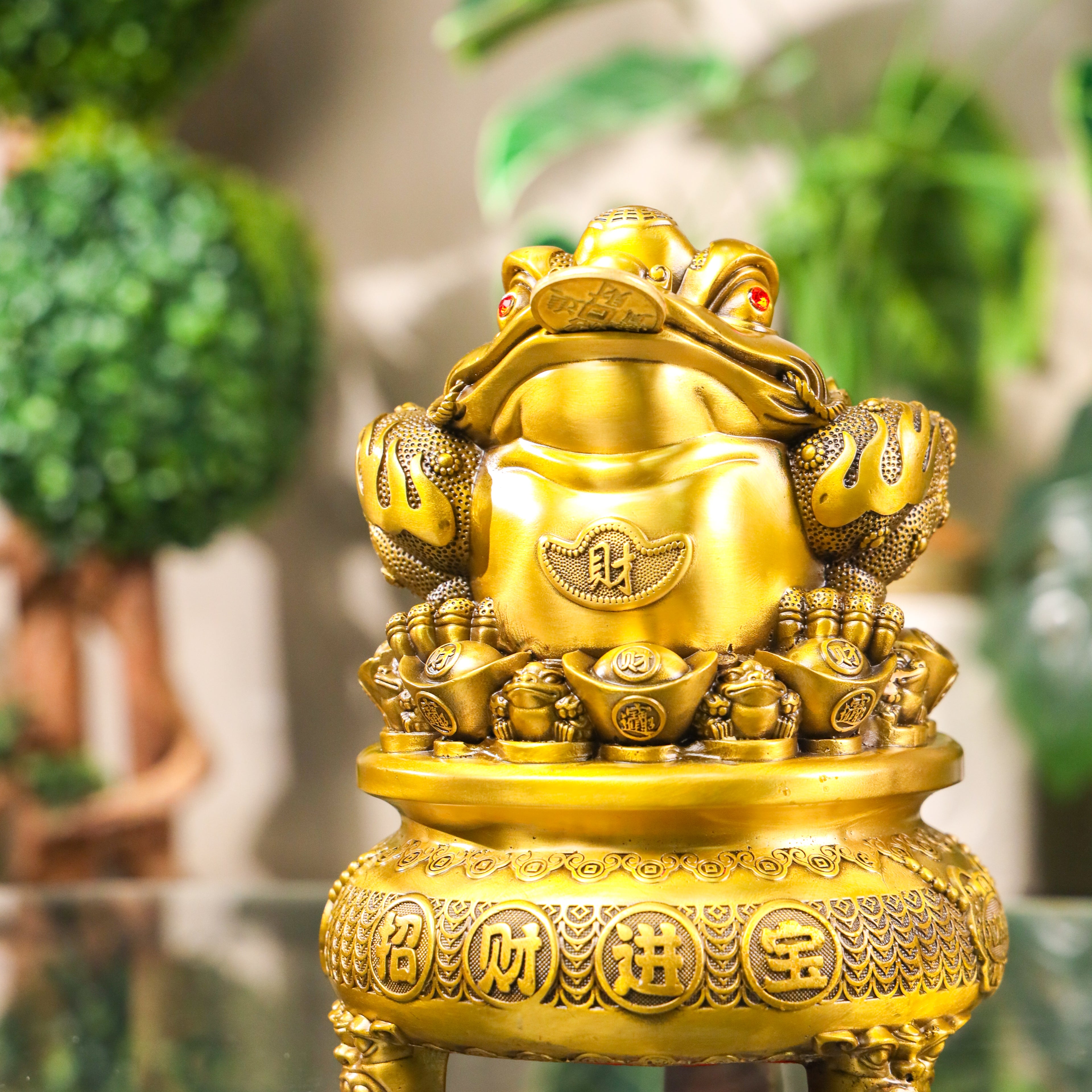 Grand Brass Money Frog of Endless Blessings 24cm